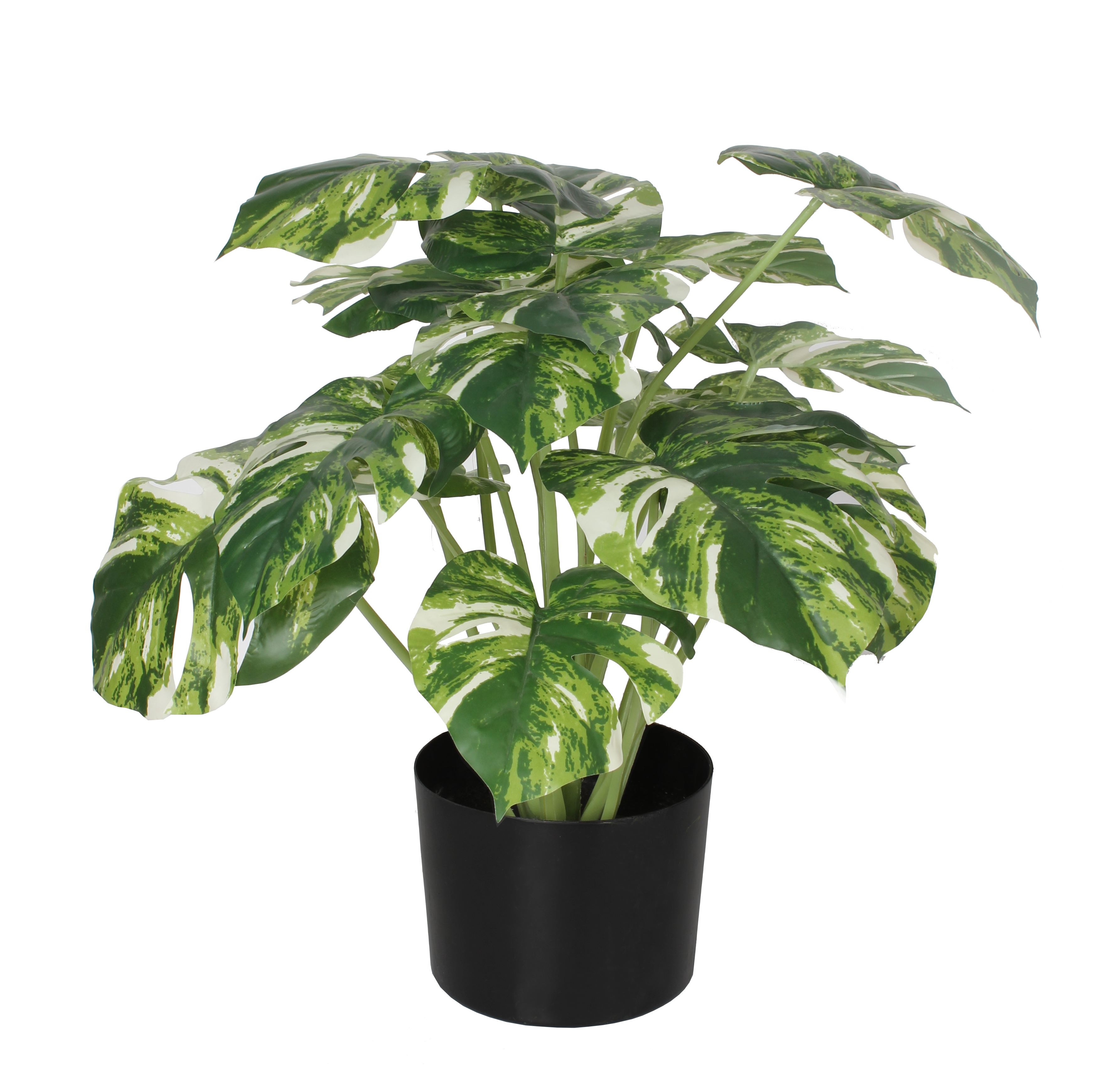 Monstera Variegata sztuczna 45 cm w doniczce