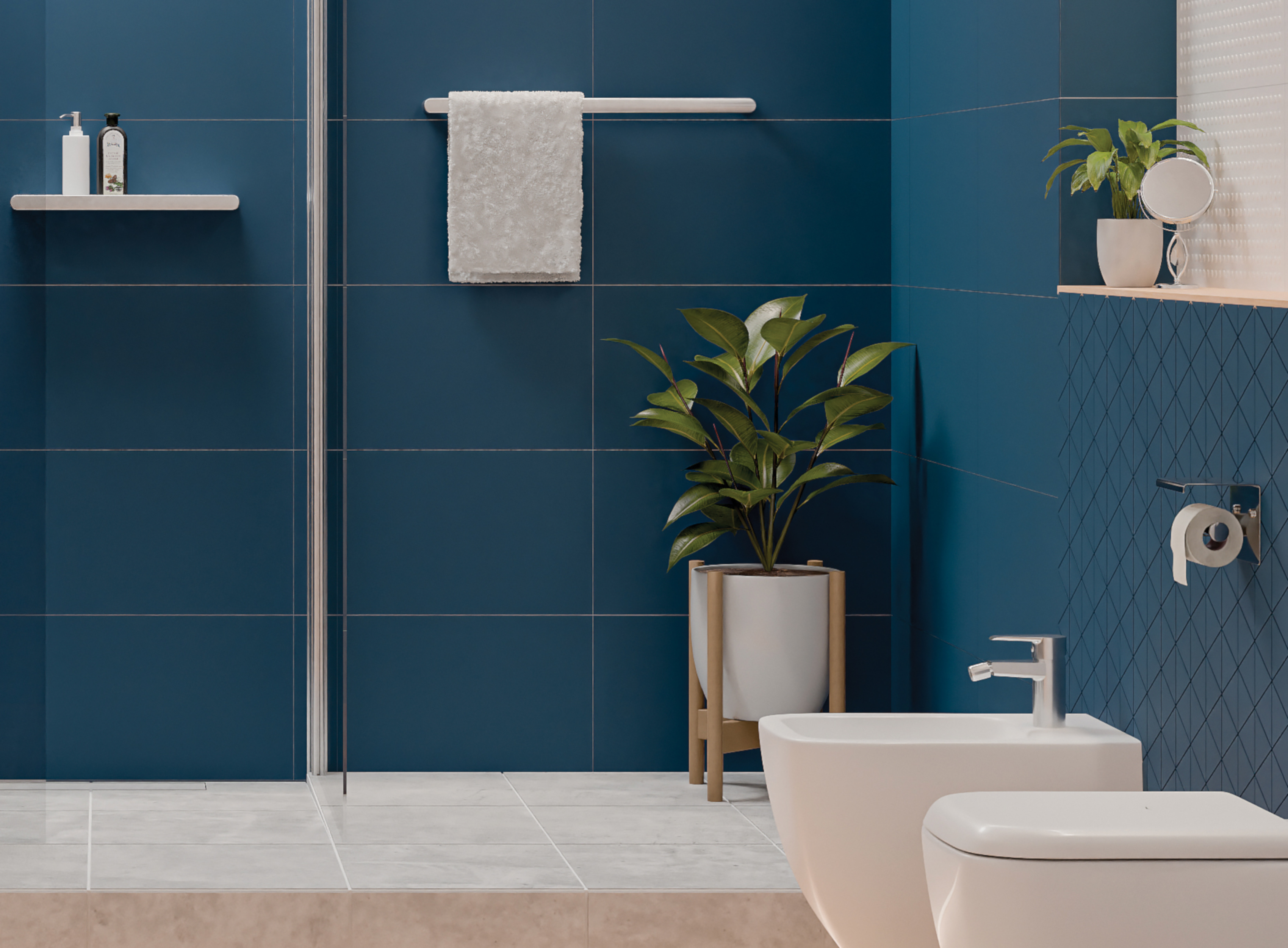 Uchwyt ścienny na papier toaletowy Round Deante - 2