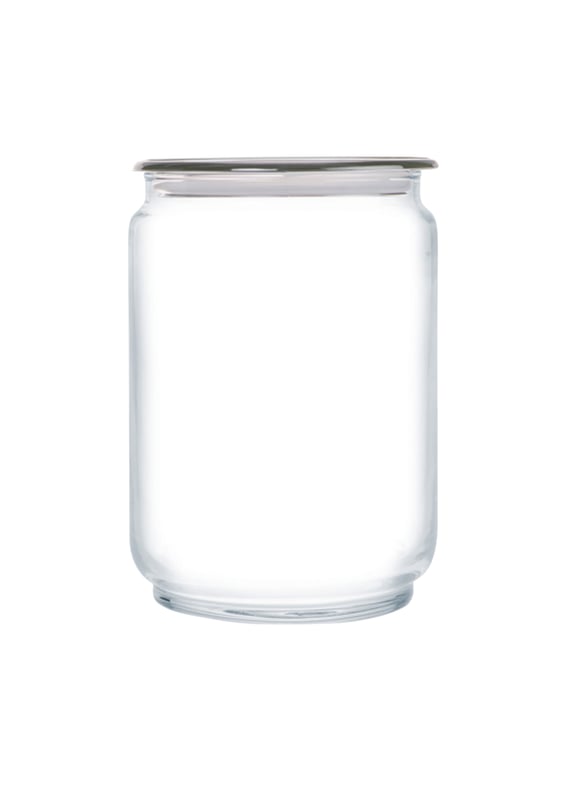 Słoik z pokrywką Plano 1000 ml szary Luminarc