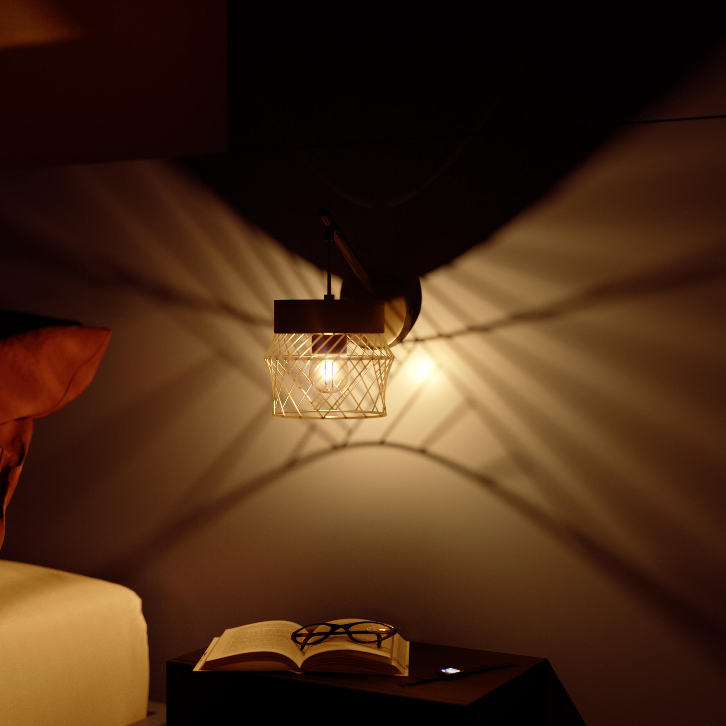 Kinkiet Kanel czarny z drewnem E27 Inspire - 10