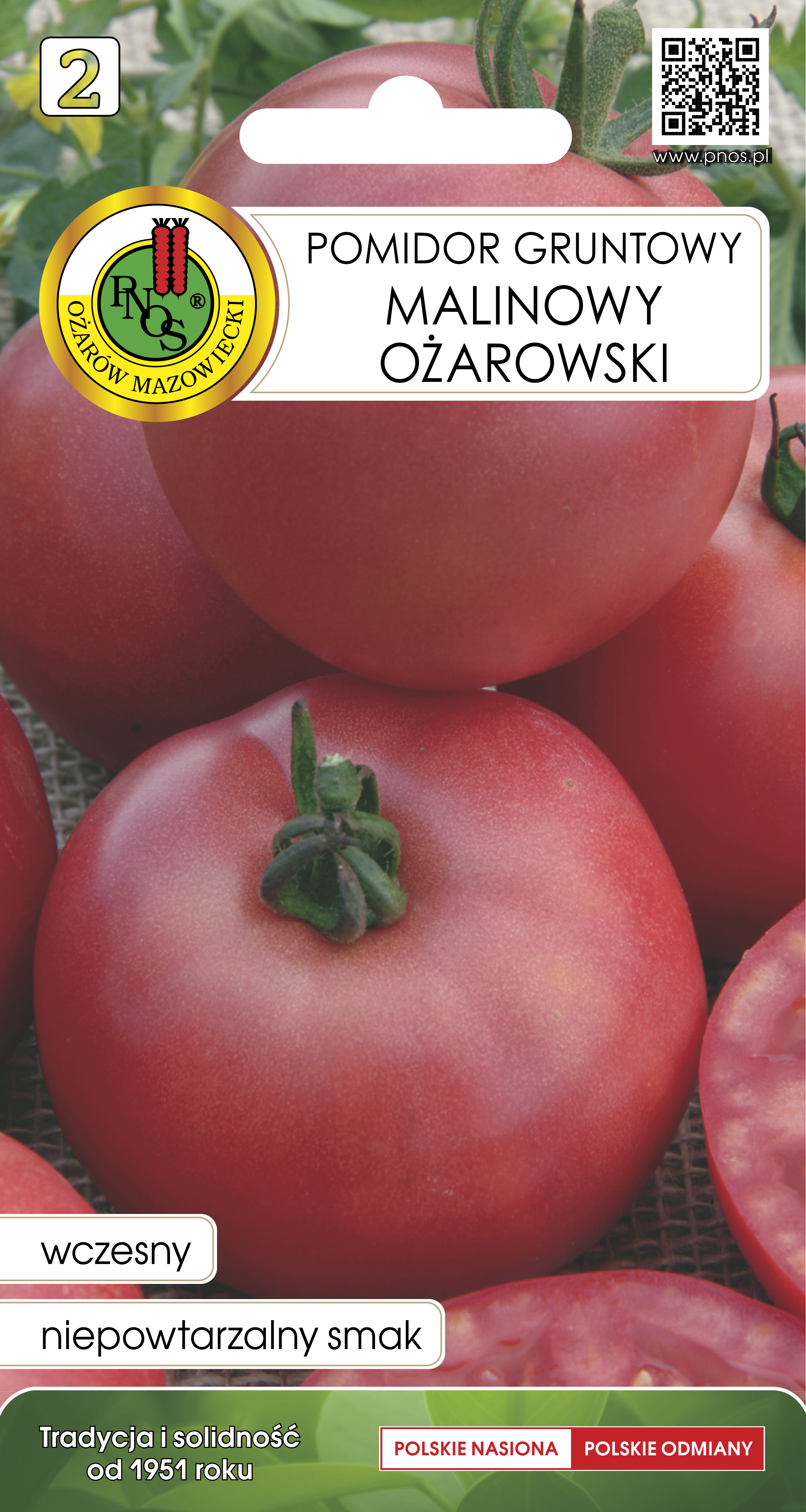 Pomidor gruntowy malinowy Ożarowski nasiona Pnos