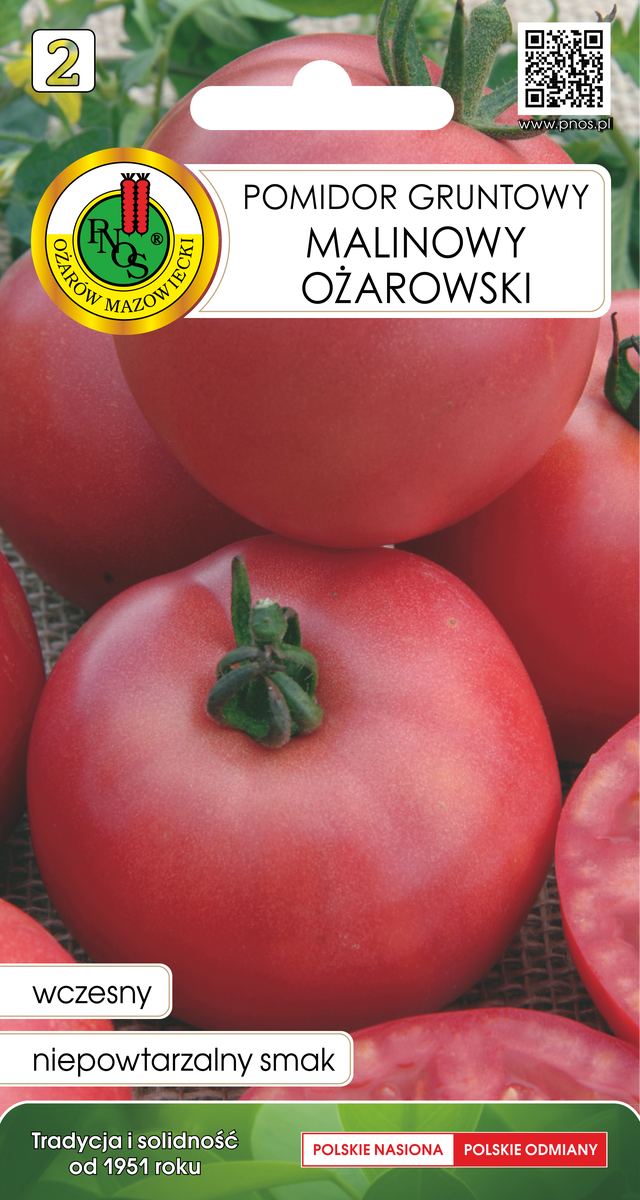 Pomidor gruntowy malinowy Ożarowski nasiona Pnos