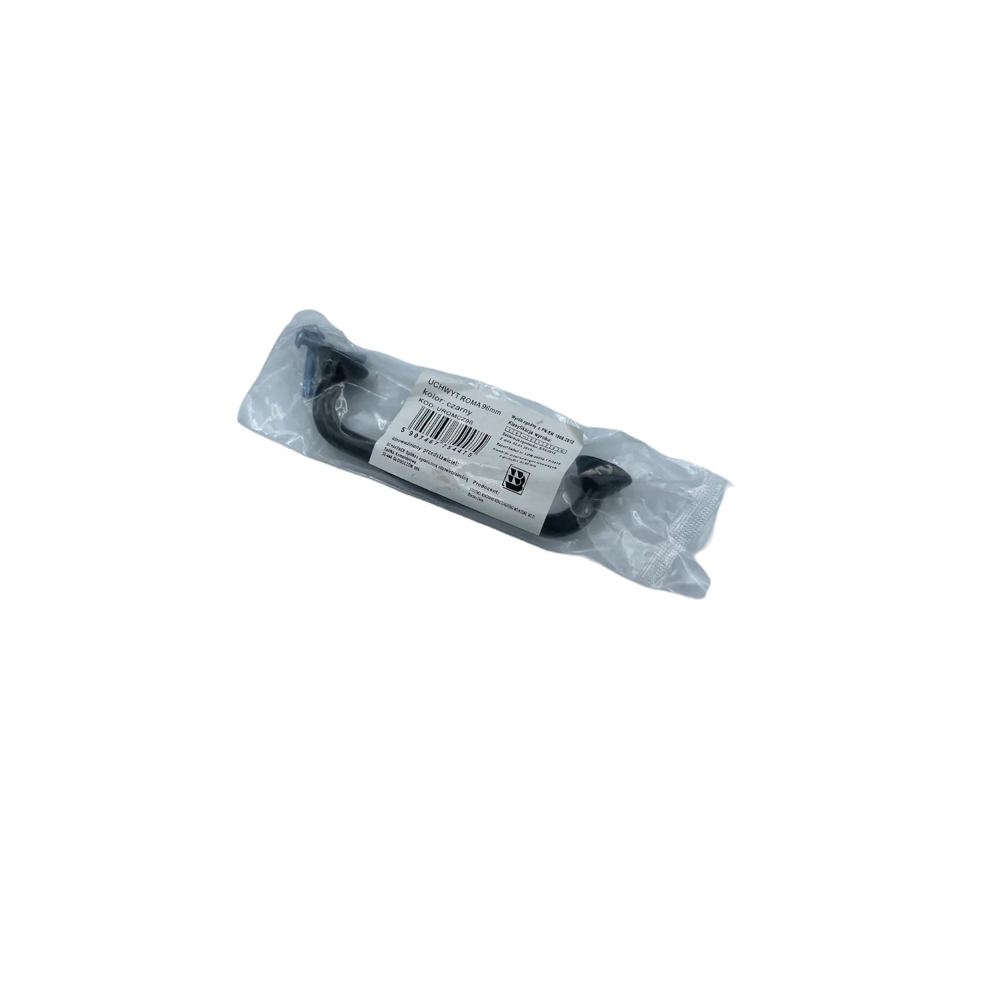 Uchwyt meblowy Roma 96 mm czarny - 2
