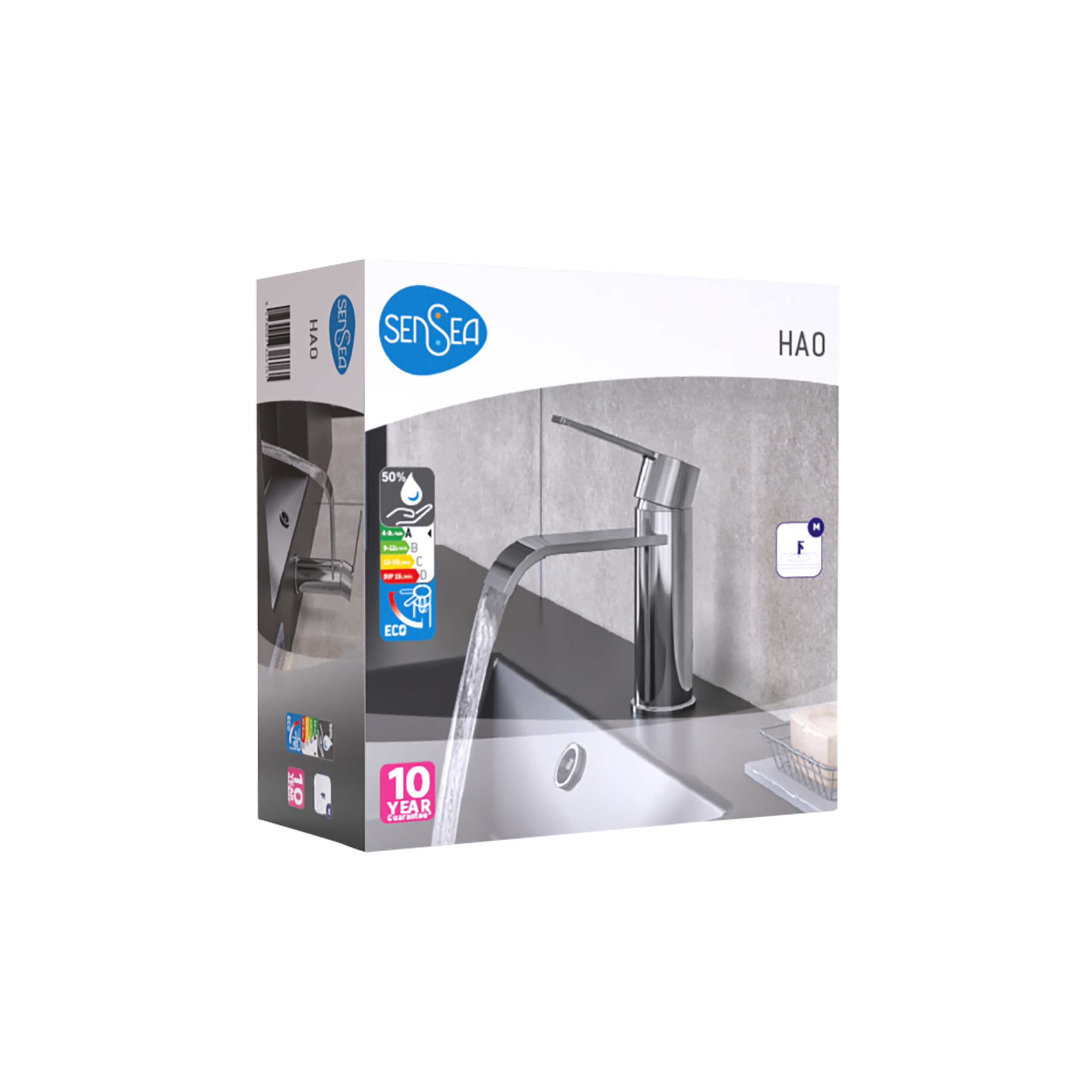 Bateria umywalkowa chrom Hao Sensea - 9