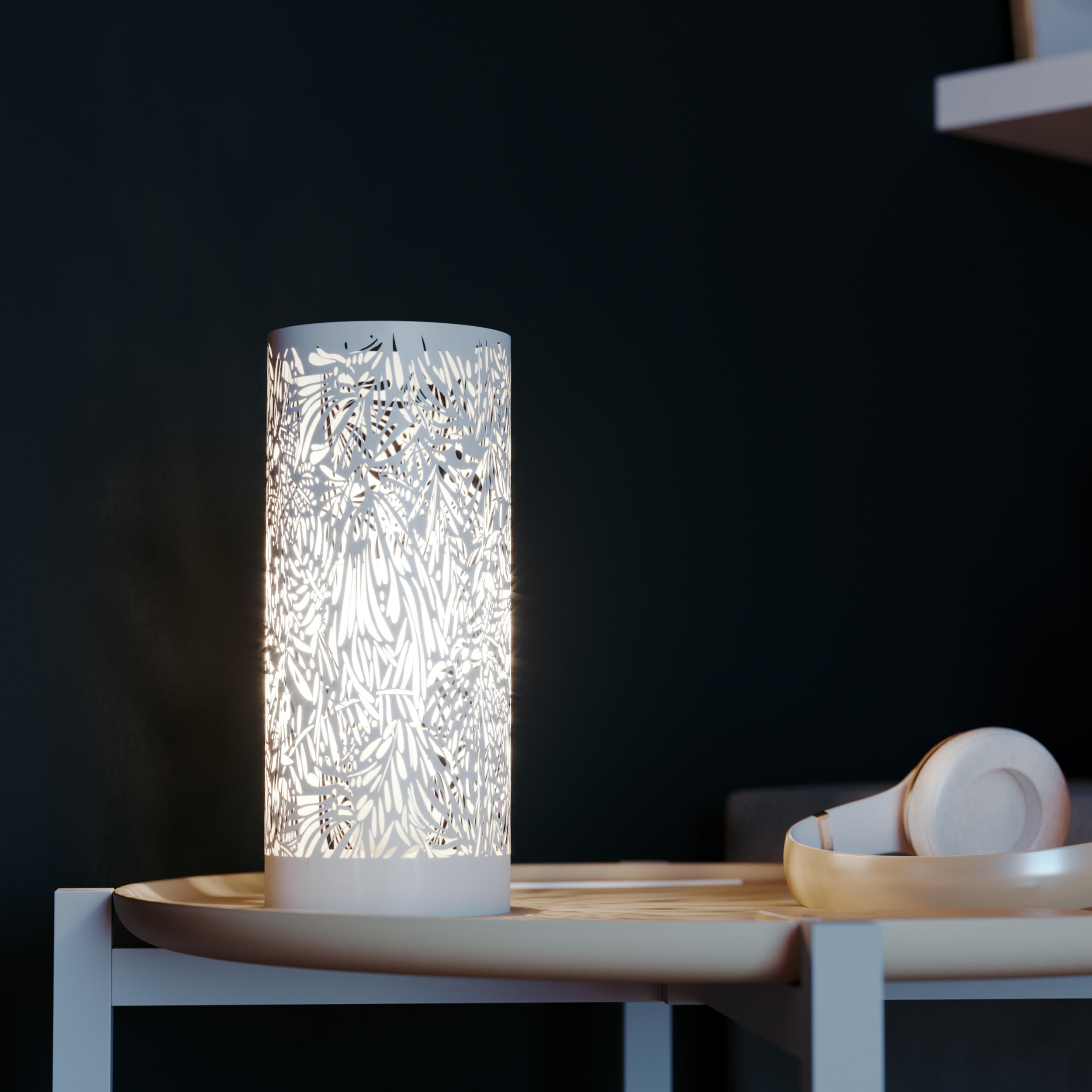 Lampa stołowa Frella biała E27 Inspire - 8