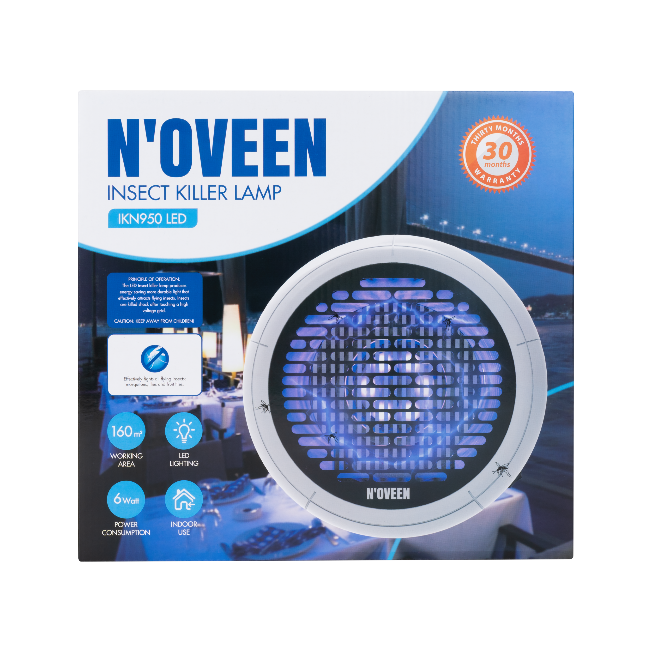 Lampa owadobójcza LED 6W IKN950 NOVEEN - 7