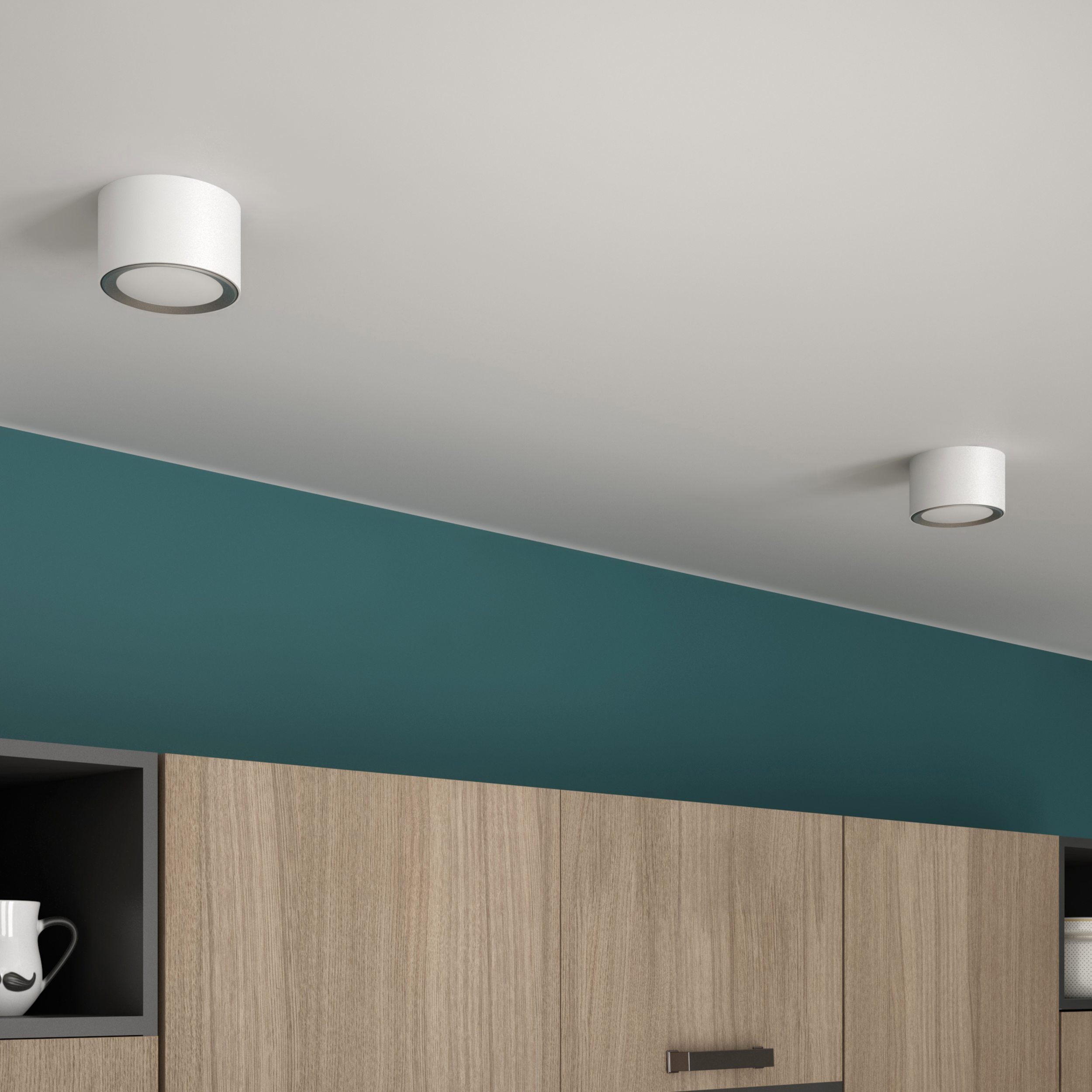 Oprawa natynkowa Oberon IP20 śr. 10 cm biała LED Inspire - 7