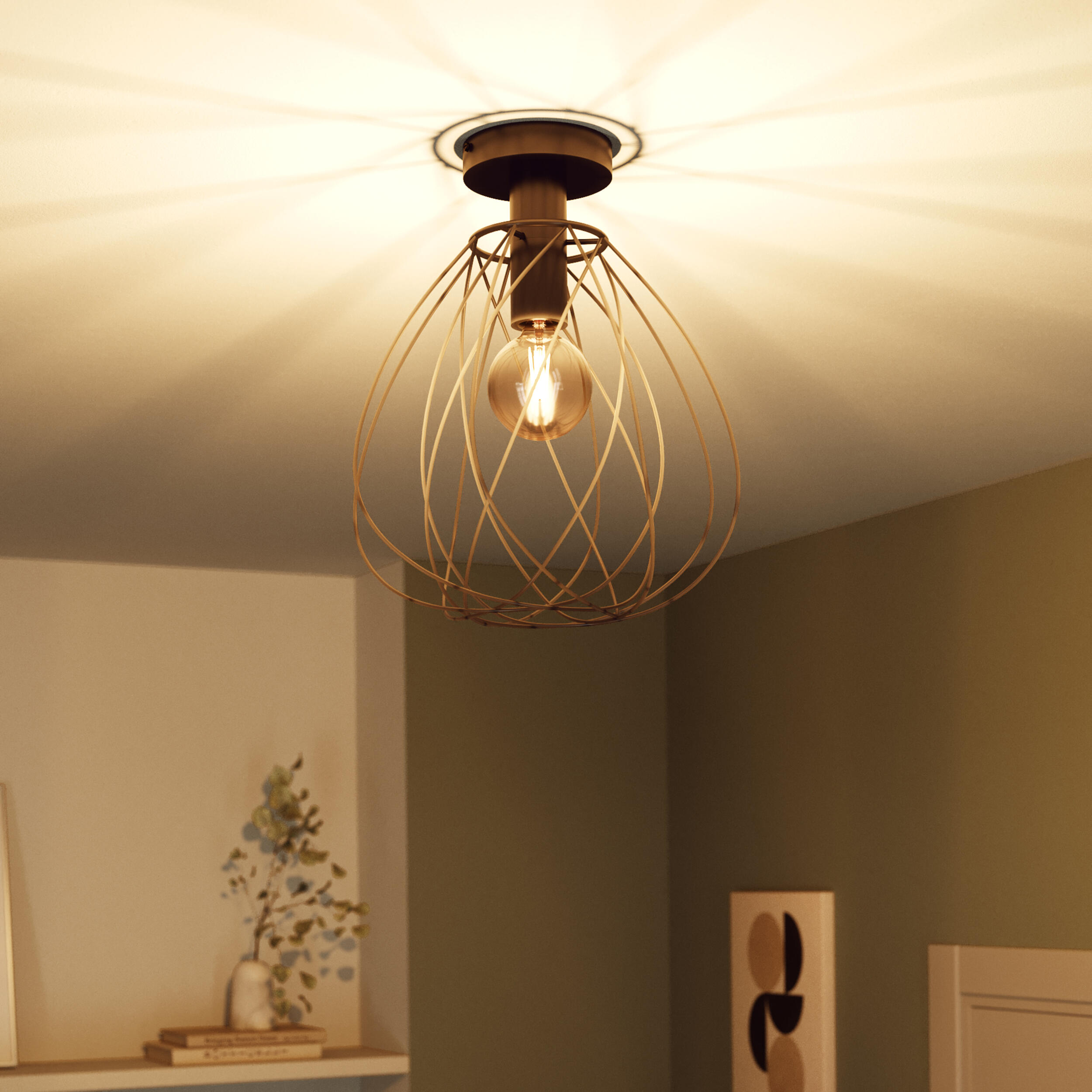 Lampa sufitowa Merone czarna E27 Inspire - 4