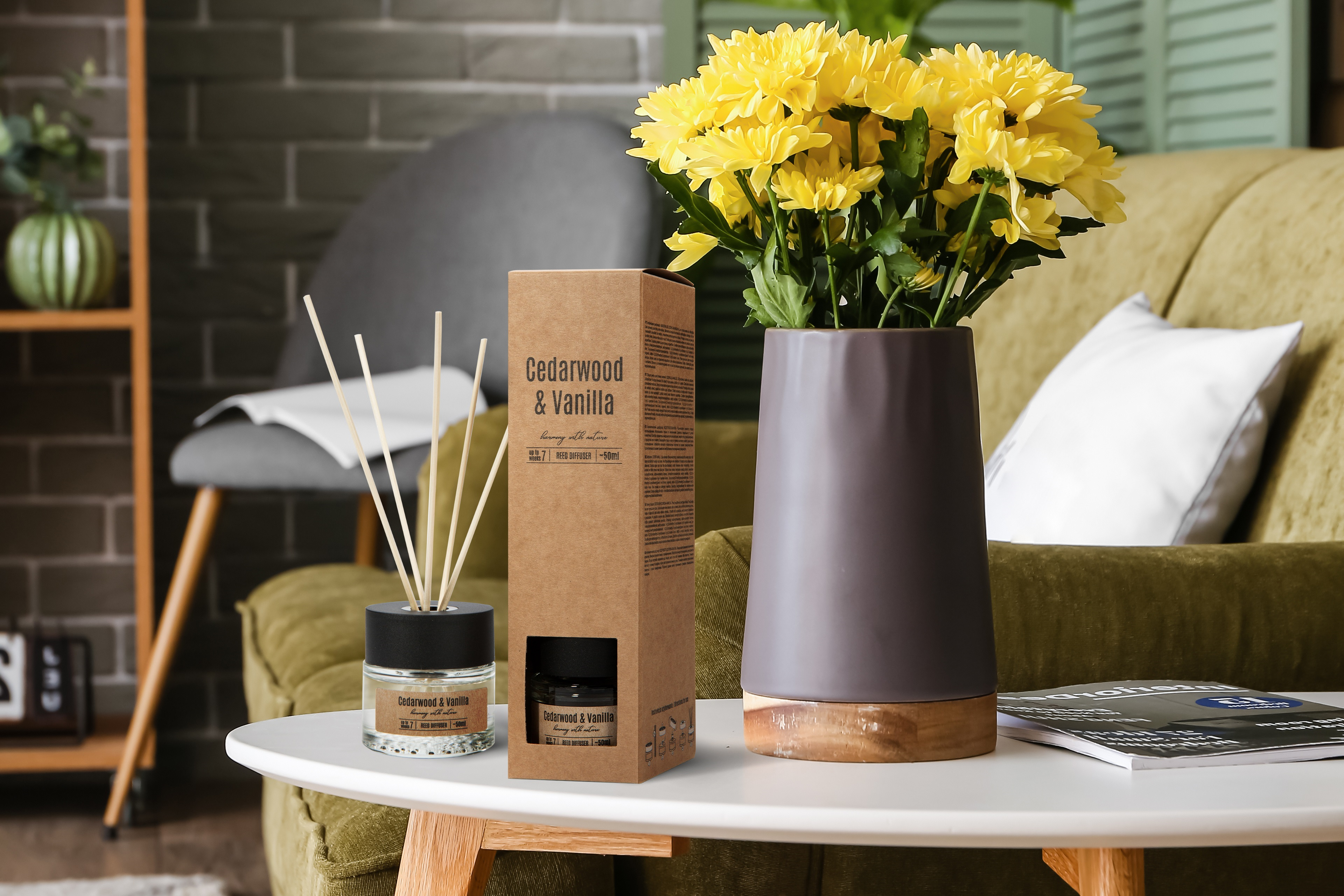 Dyfuzor zapachowy drzewo cedrowe z wanilią 50 ml - 2