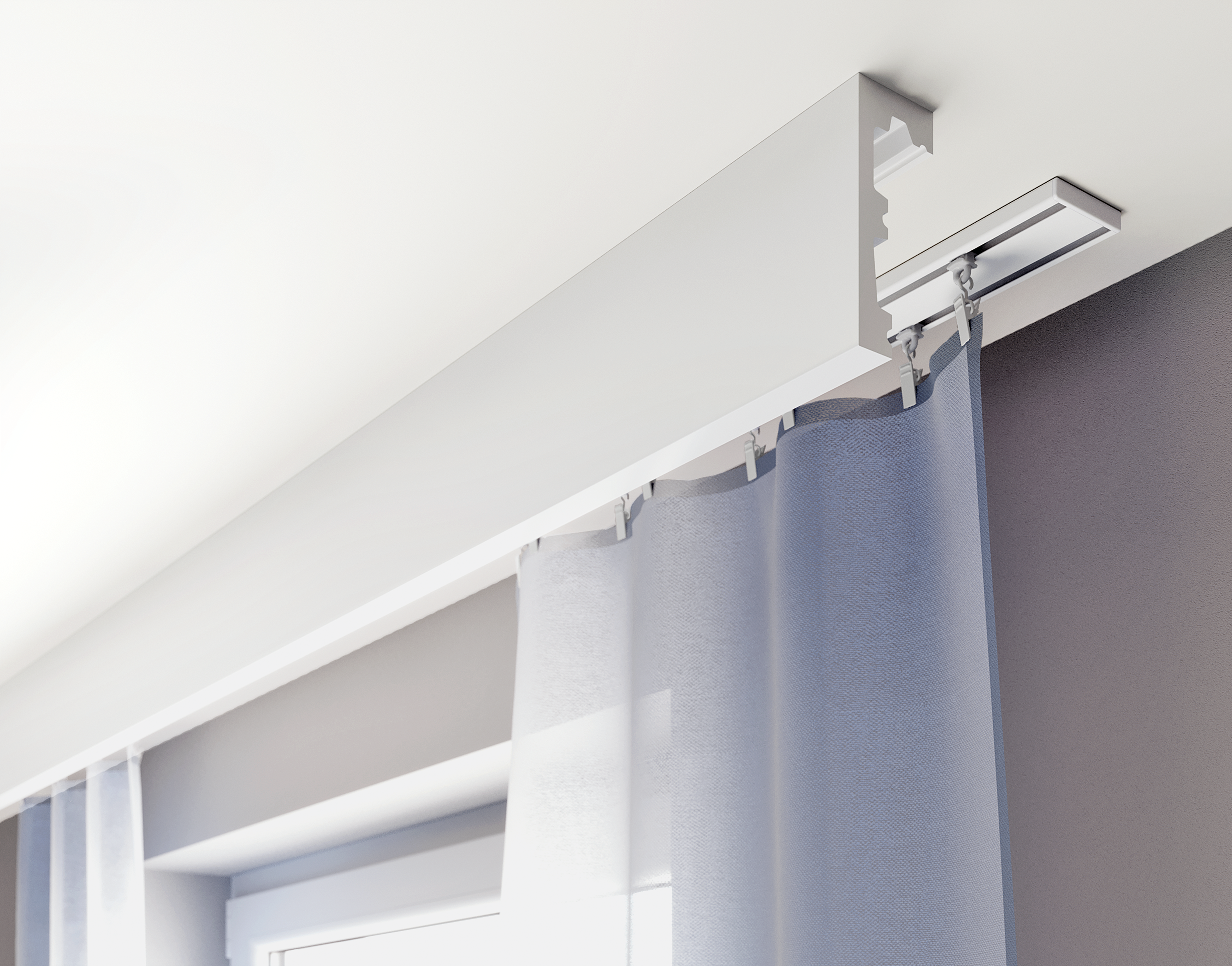 Listwa karniszowa LK-1 do LED z polimeru 10 x 200 cm DMS - 13