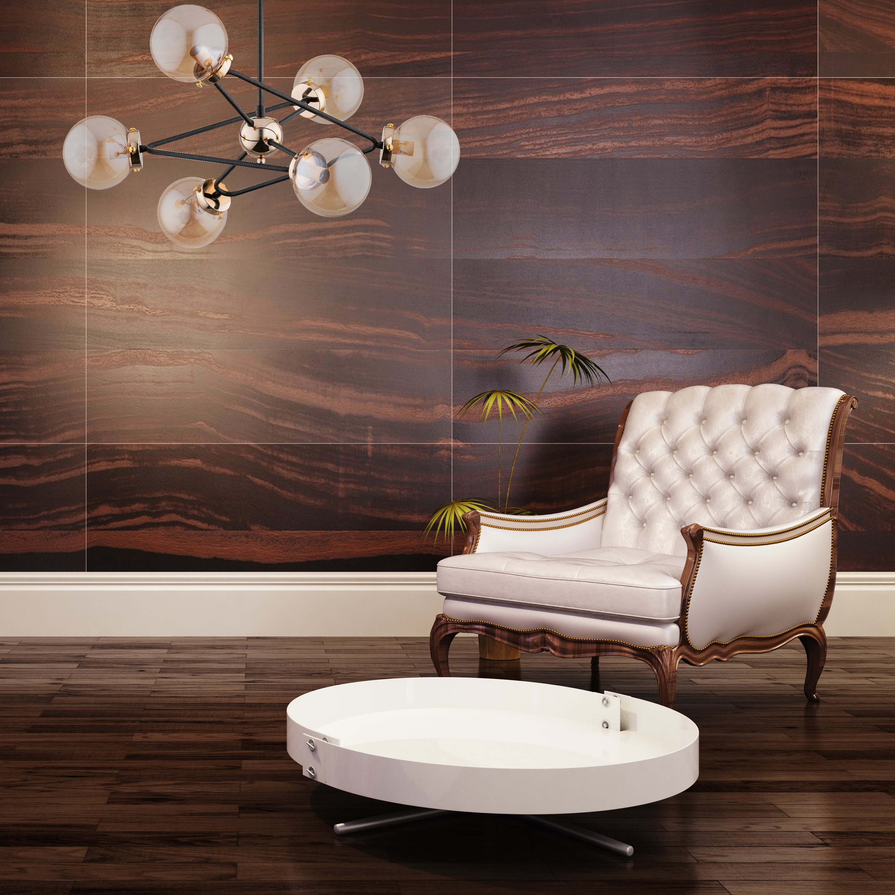 Lampa wisząca Resto Gold czarny 6 x E14 Alfa - 2