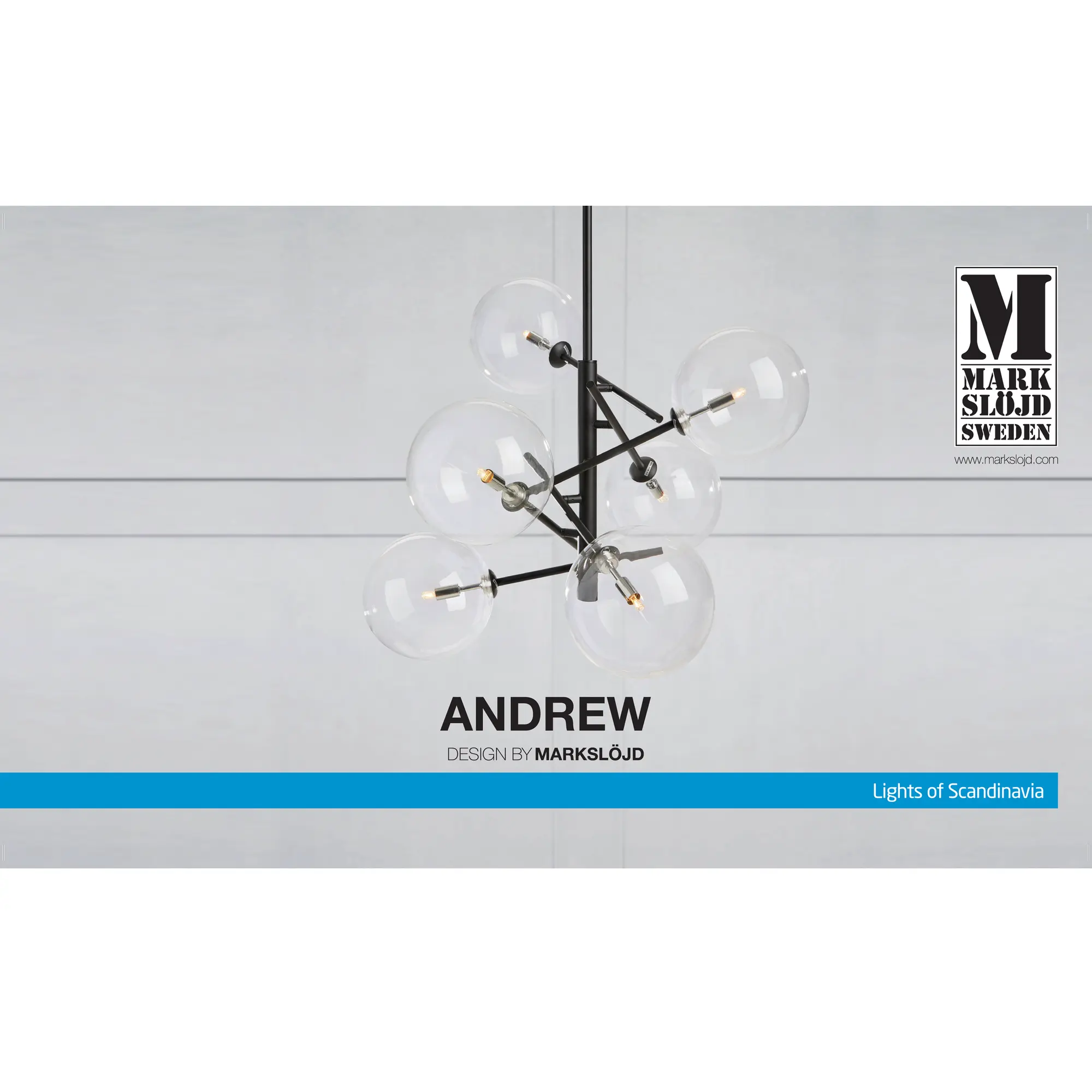 Lampa wisząca Andrew czarna G9 Markslojd - 5