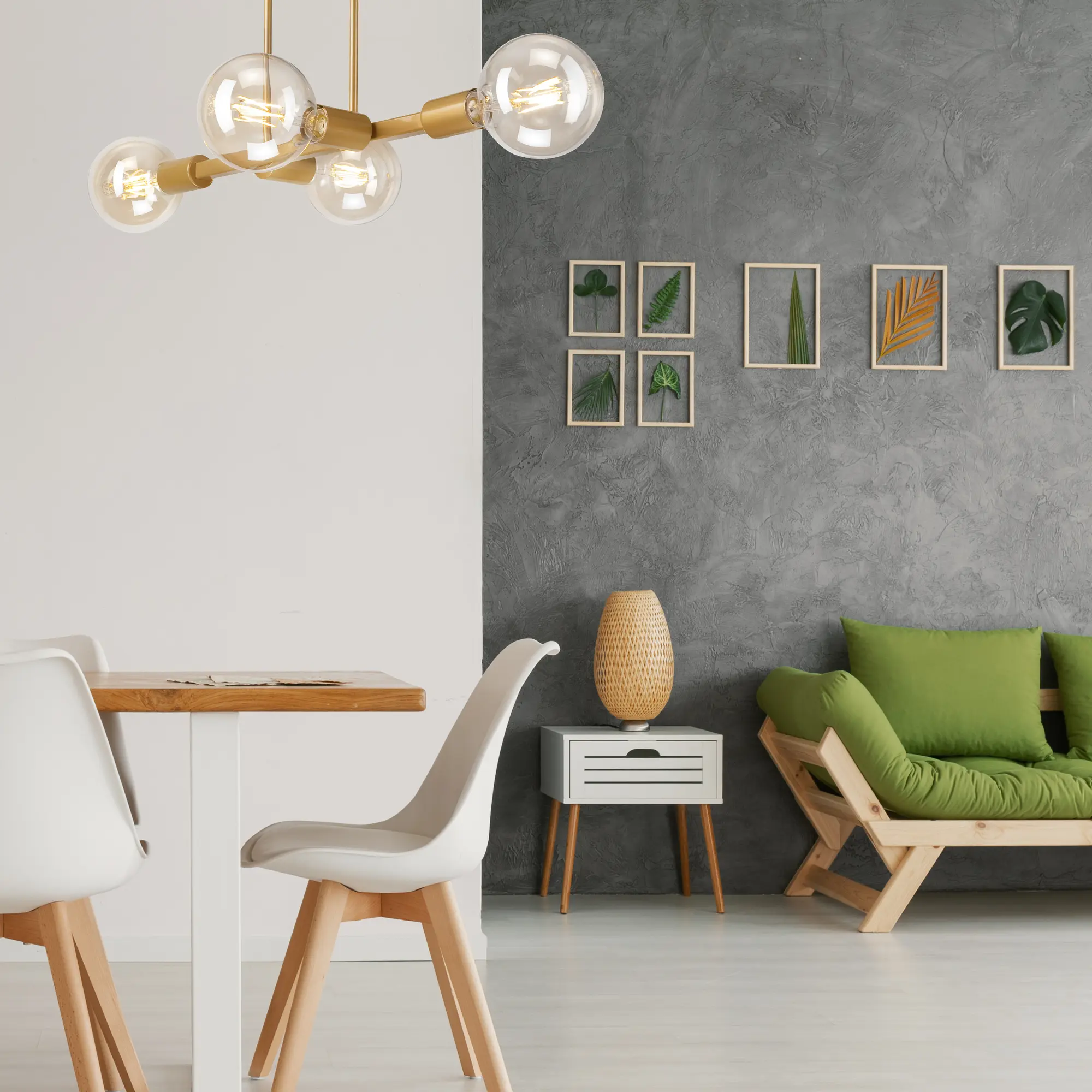 Lampa sufitowa Astrid złota 4 x E27 Lamkur - 2