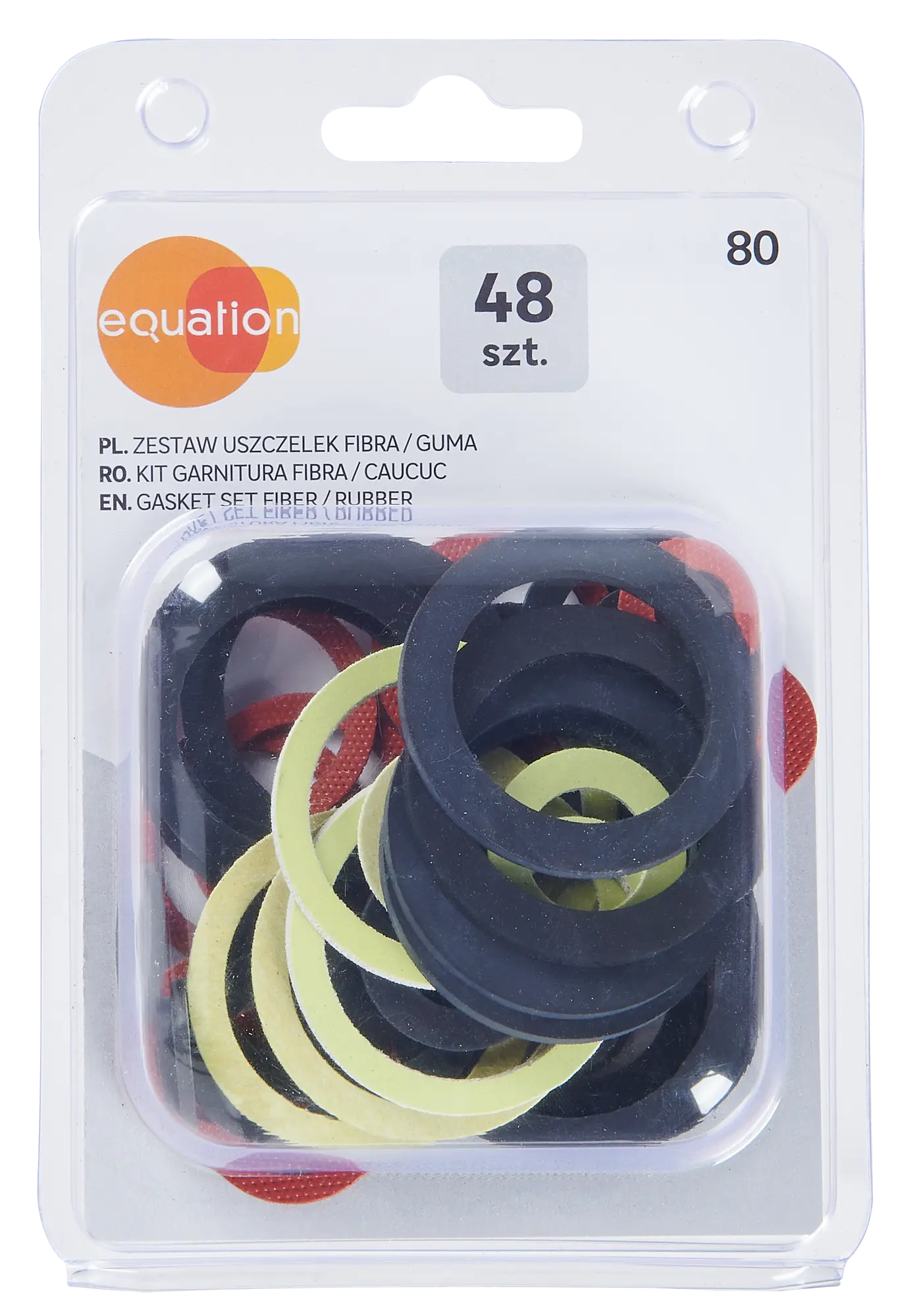 Zestaw uszczelek fibra/guma 48 szt. EQUATION - 2