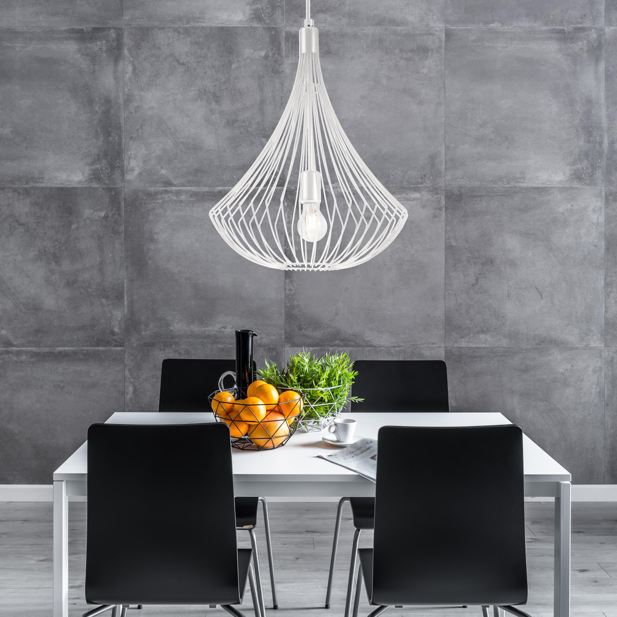 Lampa wisząca Balerina biała E27 Lamkur - 2