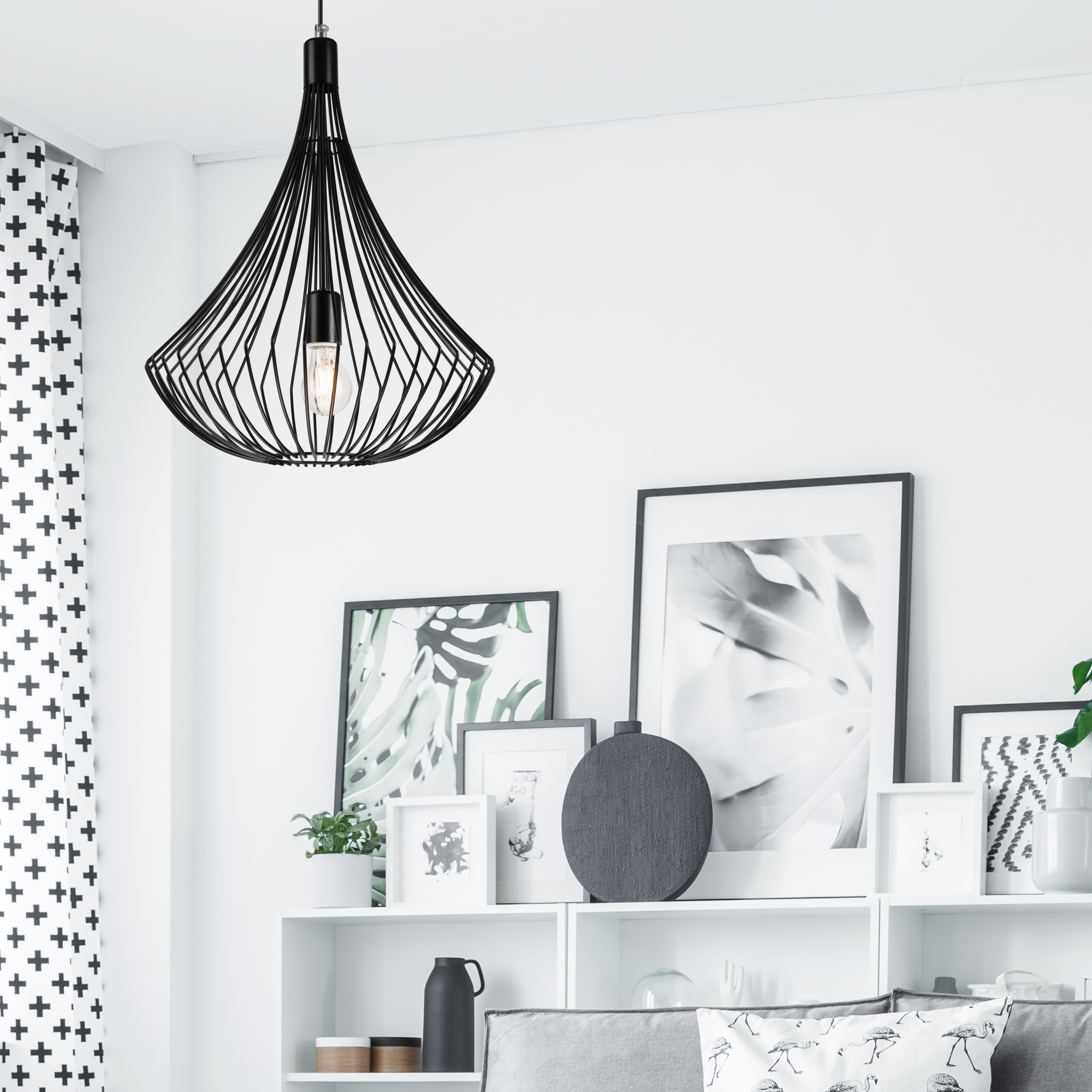 Lampa wisząca Balerina czarna E27 Lamkur - 3