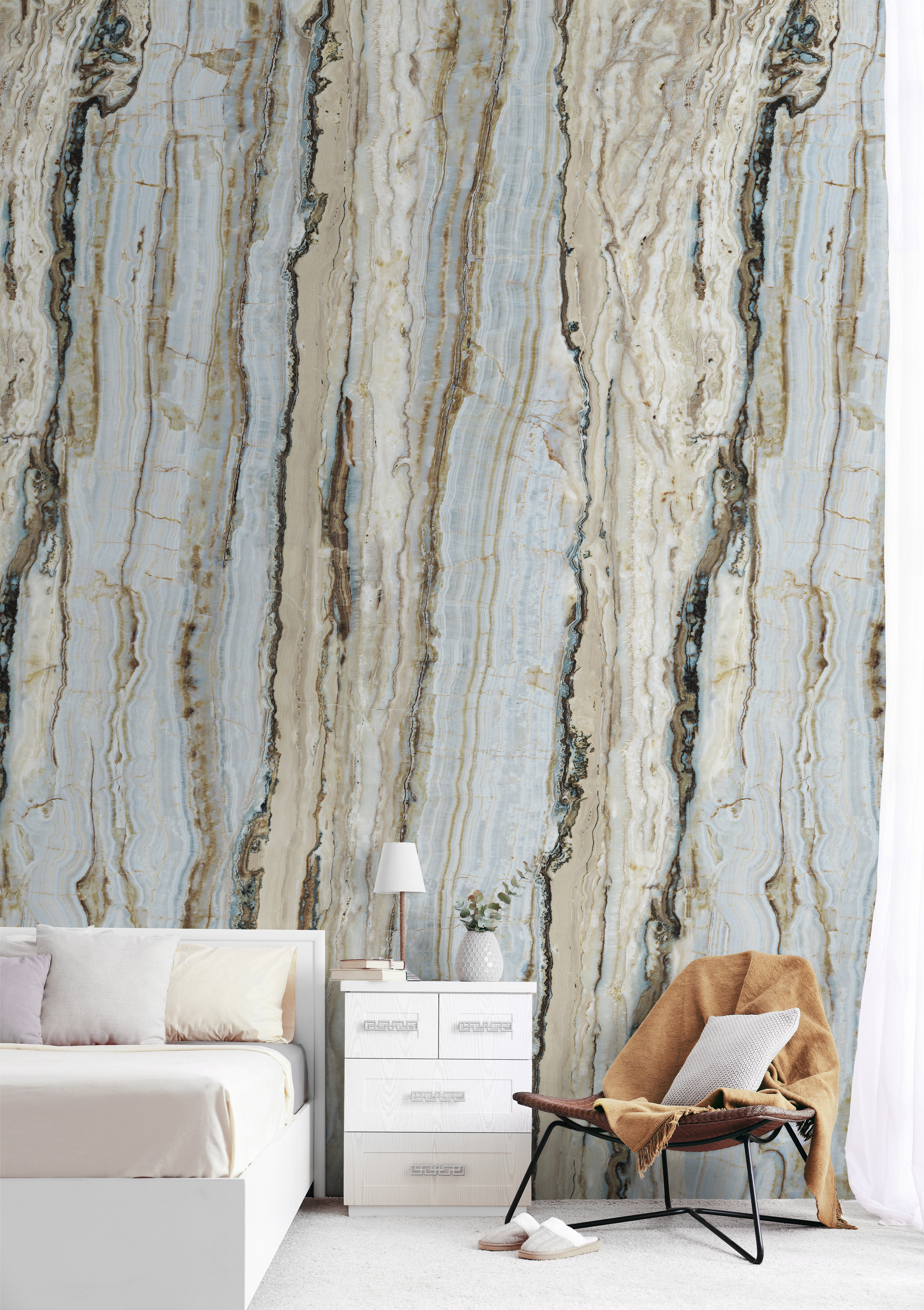 Tapeta panoramiczna Vertical Marble marmur 159 x 280 cm