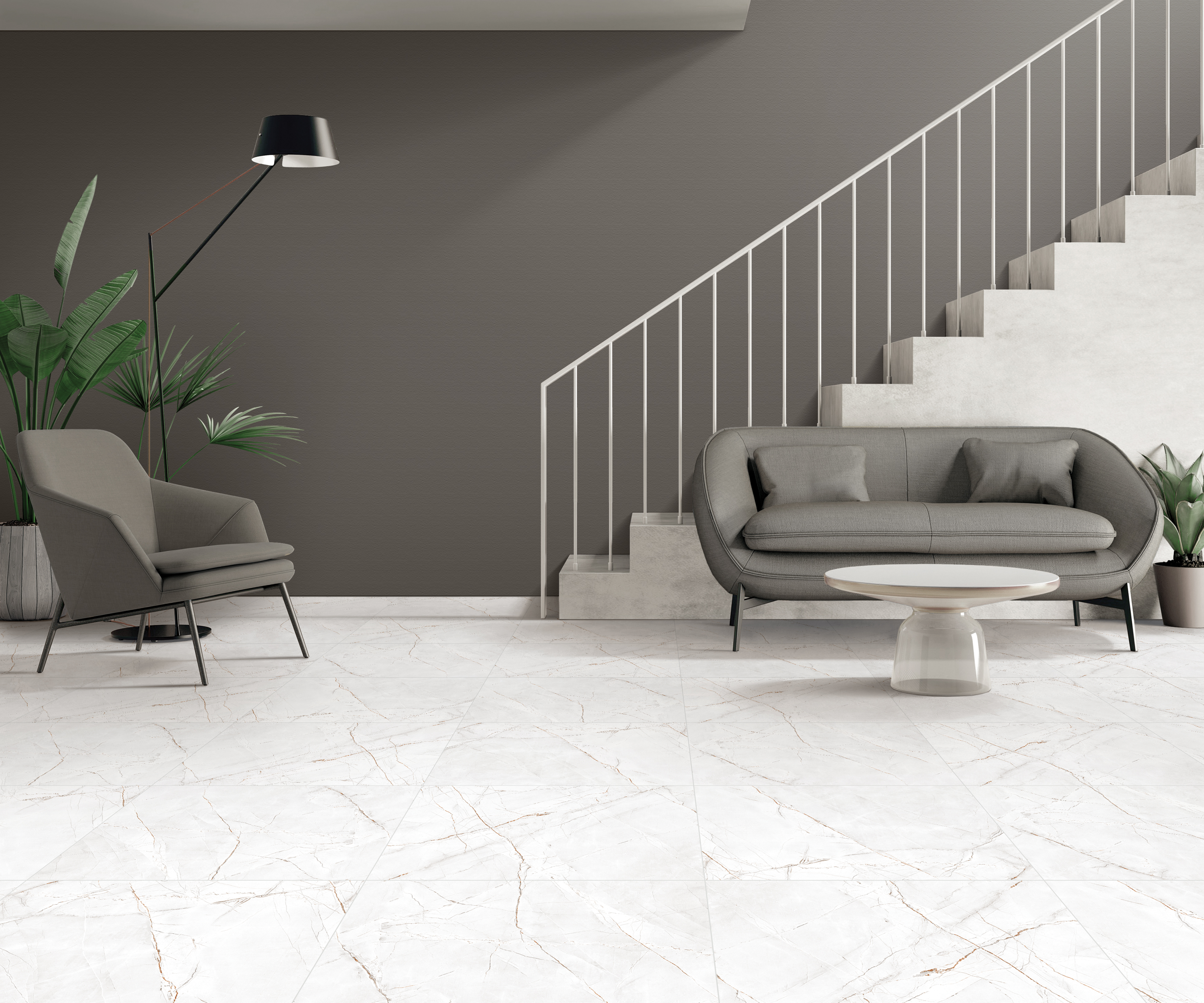 Gres szkliwiony Valencia Silver Carving 60x60 Egen - 4