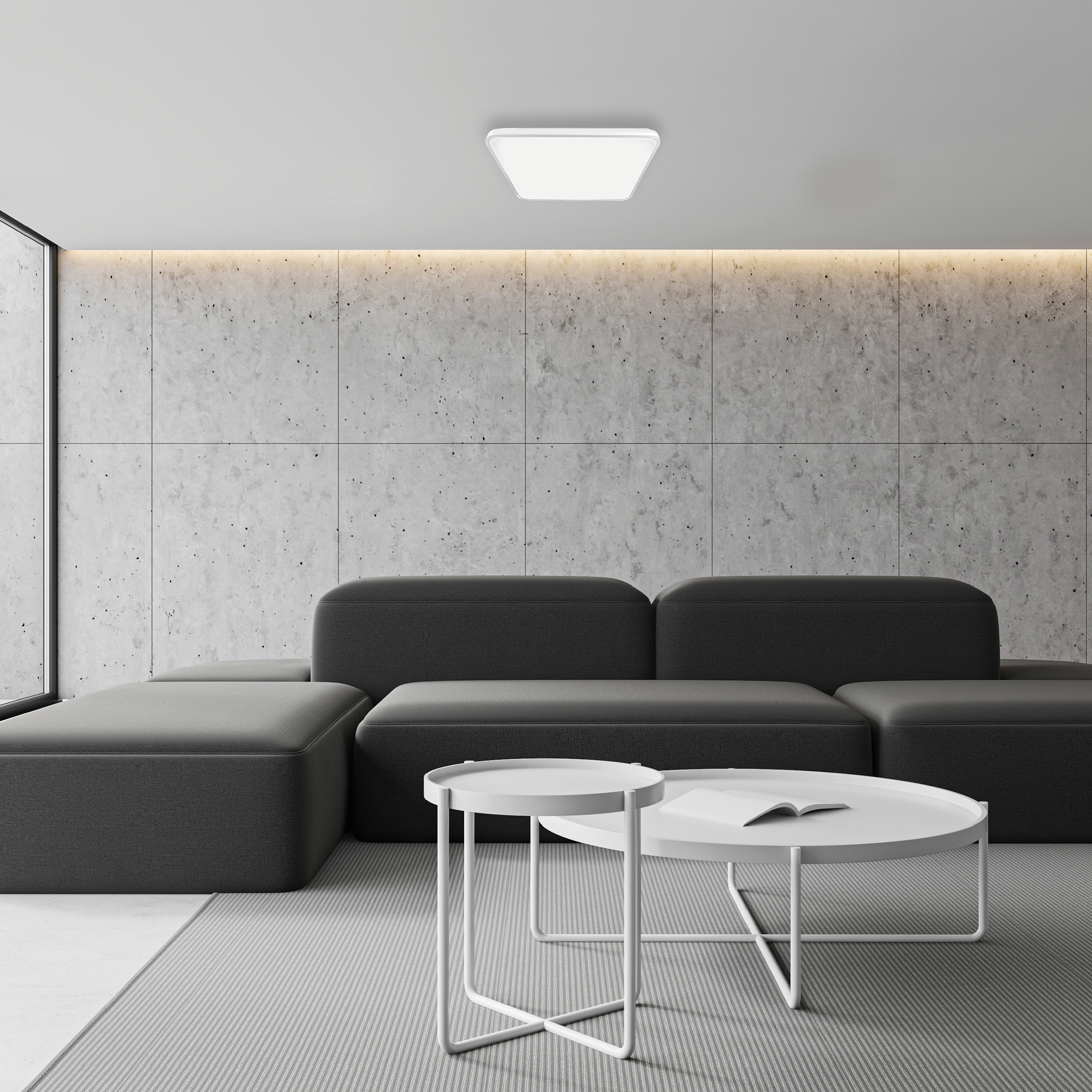 Plafon Fabio 37 cm biały 2700 lm LED Eko-Light - 2