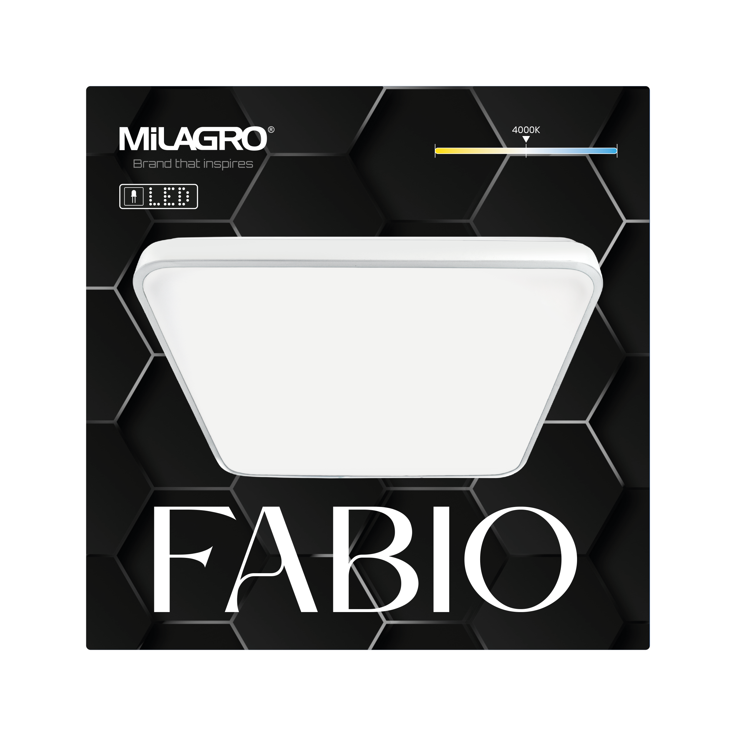 Plafon Fabio 37 cm biały 2700 lm LED Eko-Light - 4