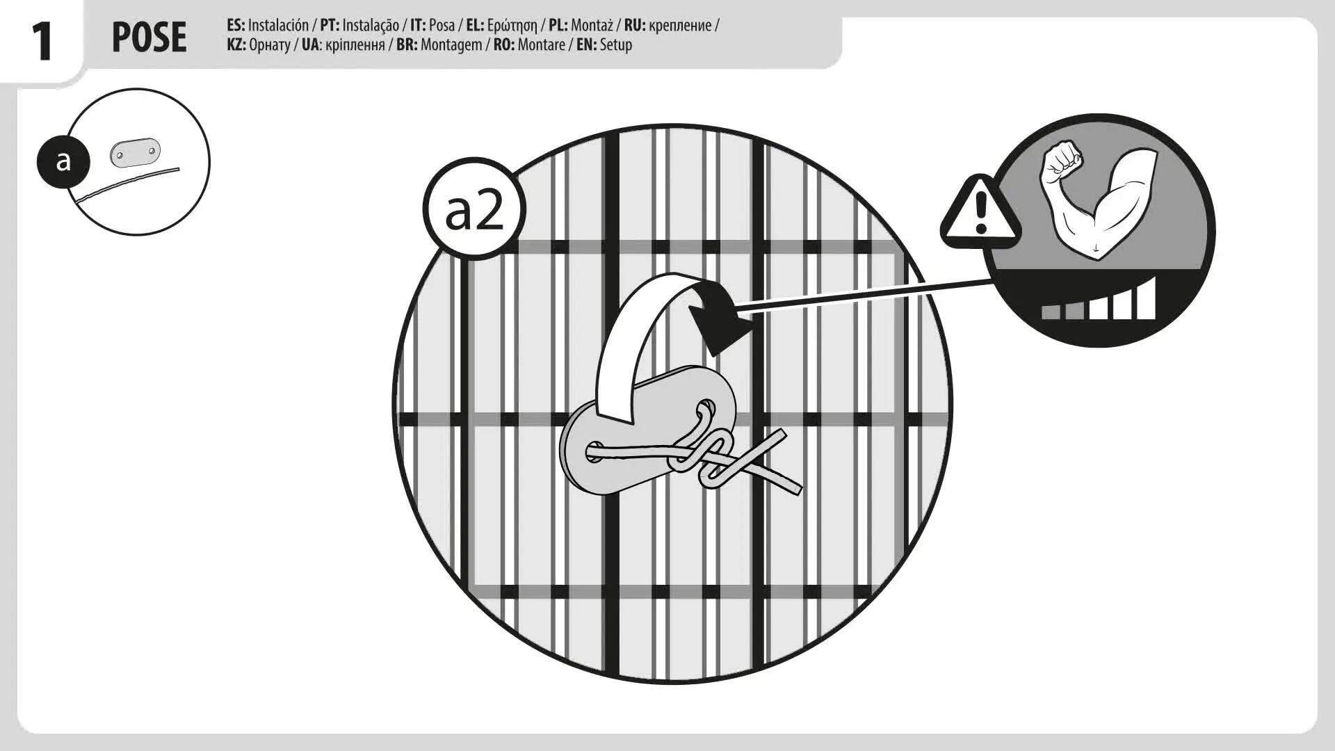 Osłona balkonowa 1.5x3 m kompozytowa antracytowa Naterial - 2