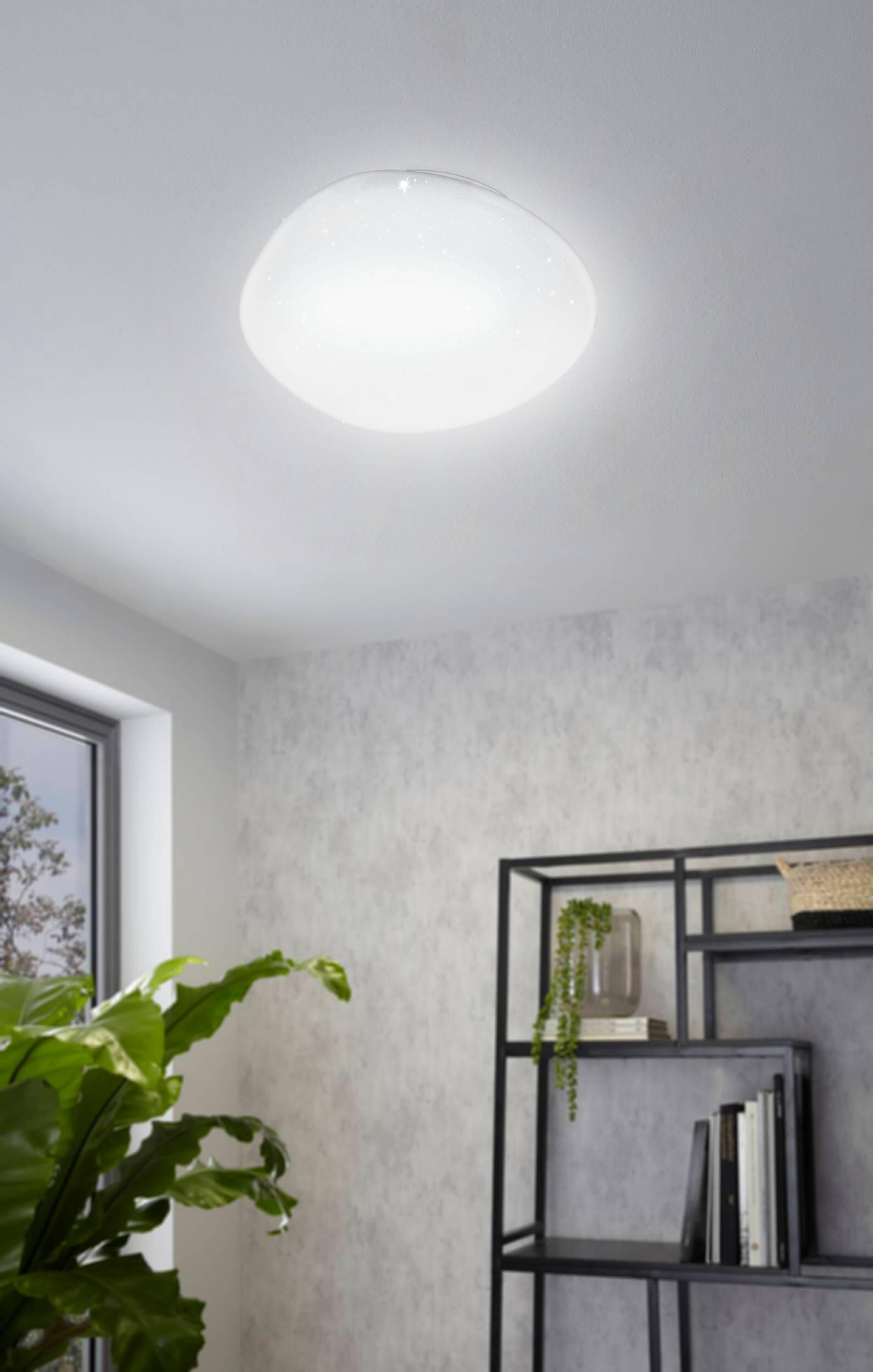 Plafoniera LED Pompu - Design Scandinavo In Legno E Metallo, Dimmerabile, 97 Cm, 4700 Lumen, Bianco/Naturale - 3