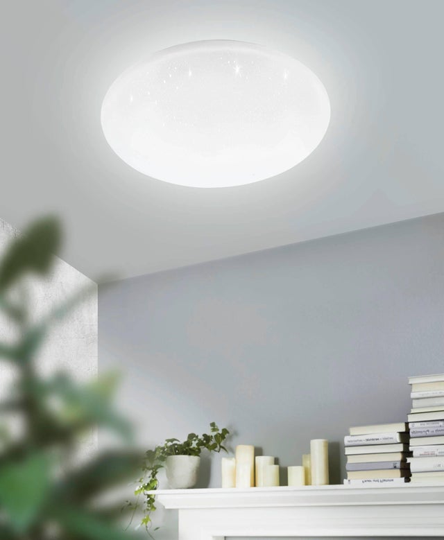 Plafoniera LED Frania Ø 38 cm bianco IP20 bianco caldo, 2700 lumen EGLO