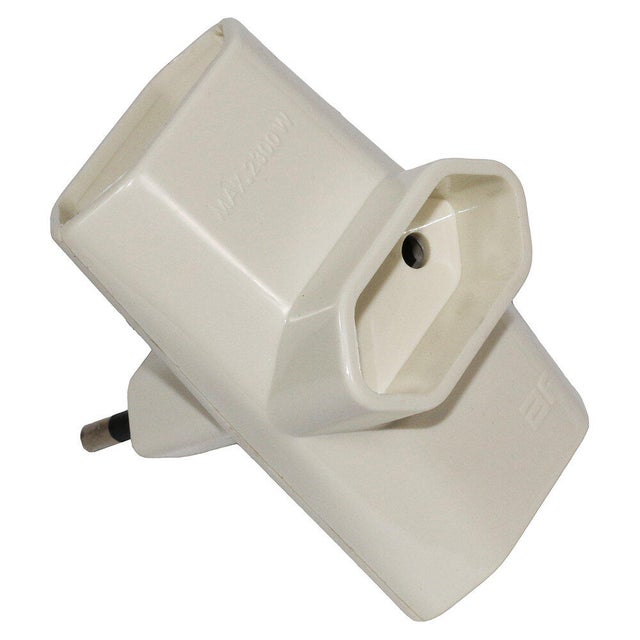 Pack 3 fichas triplas 10A branco Brico Fontini