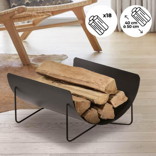 Range bûches discret. 