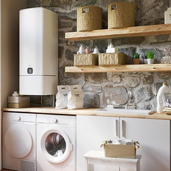 Chauffe-eau électrique plat vertical SAUTER Guelma connecté 120L blanc - 2