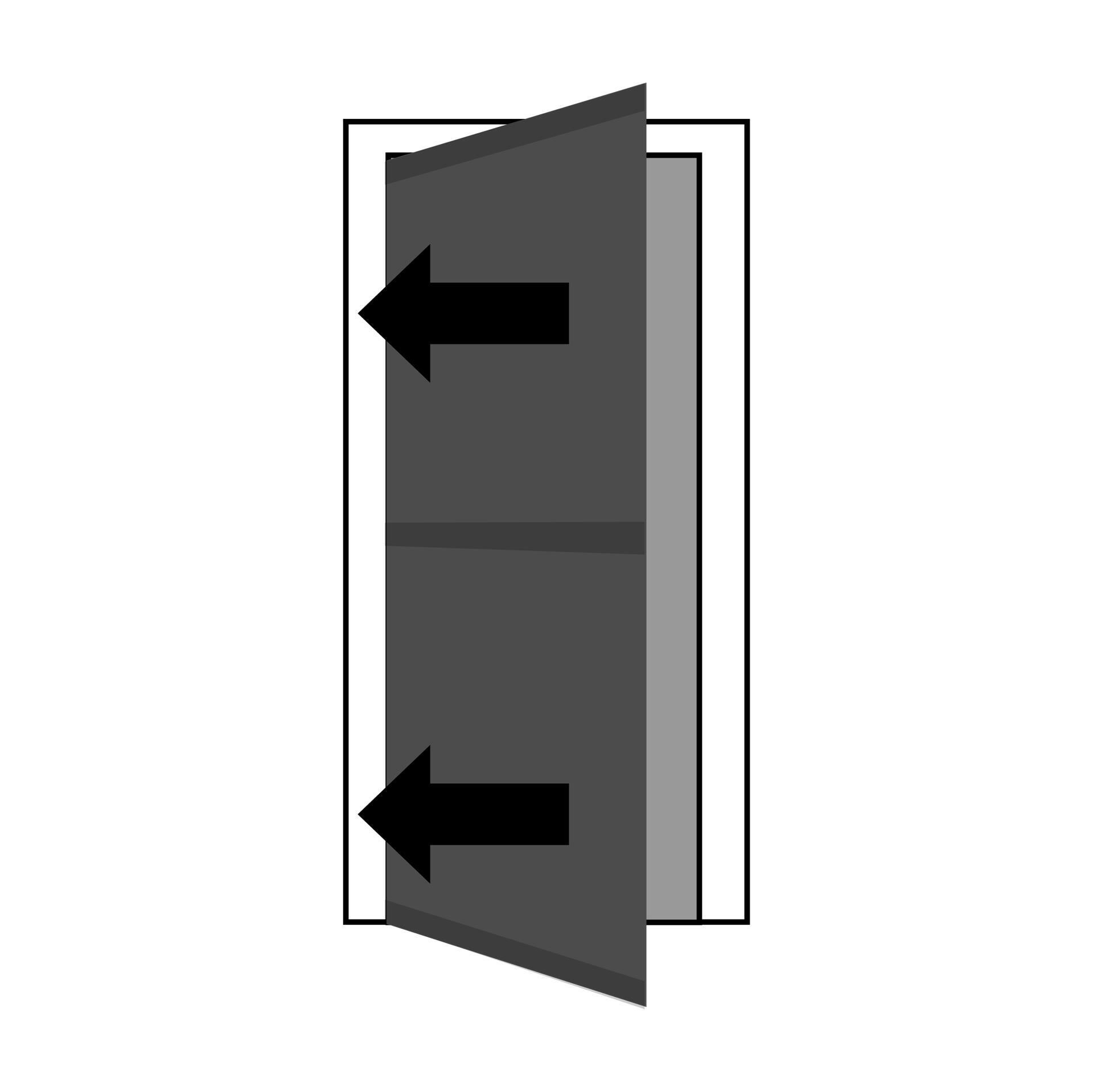 Mosquitera abatible 100x220cm 1 puerta aluminio blanco recortable fibra de vidrio negra Isoxa - 5