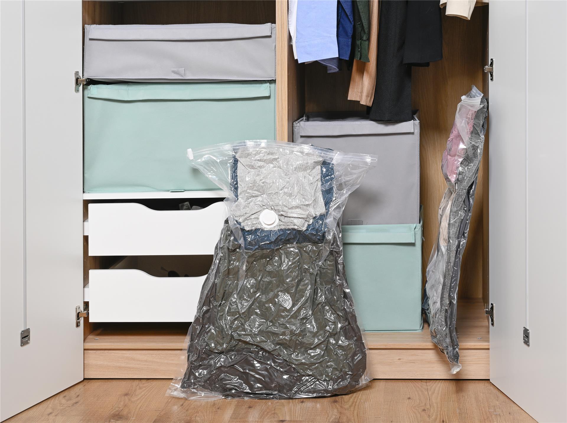 Conjunto 2 sacos de vácuo transparente 60 L 60x0,1x90 cm Spaceo - 19