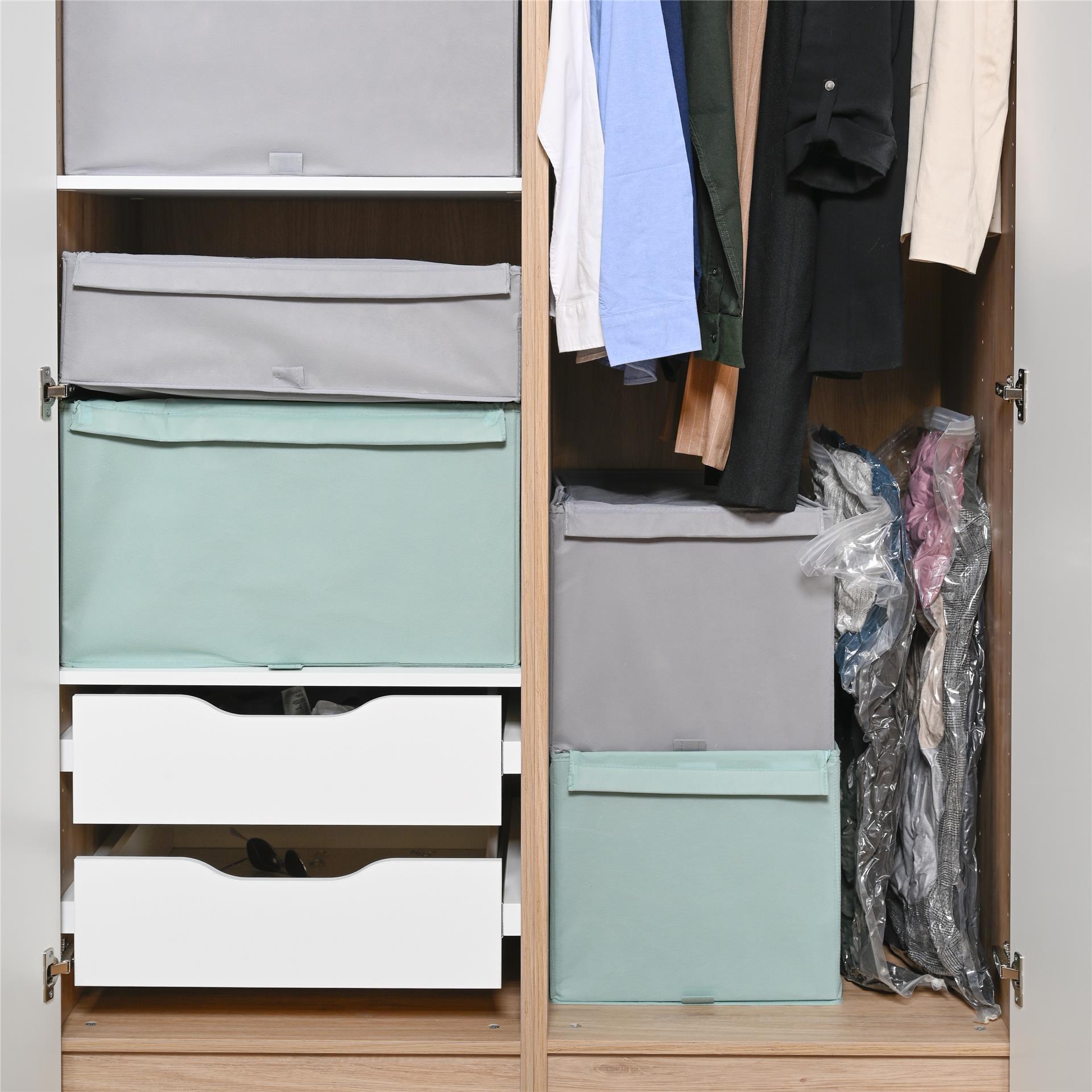 Conjunto 2 sacos de vácuo transparente 60 L 60x0,1x90 cm Spaceo - 18