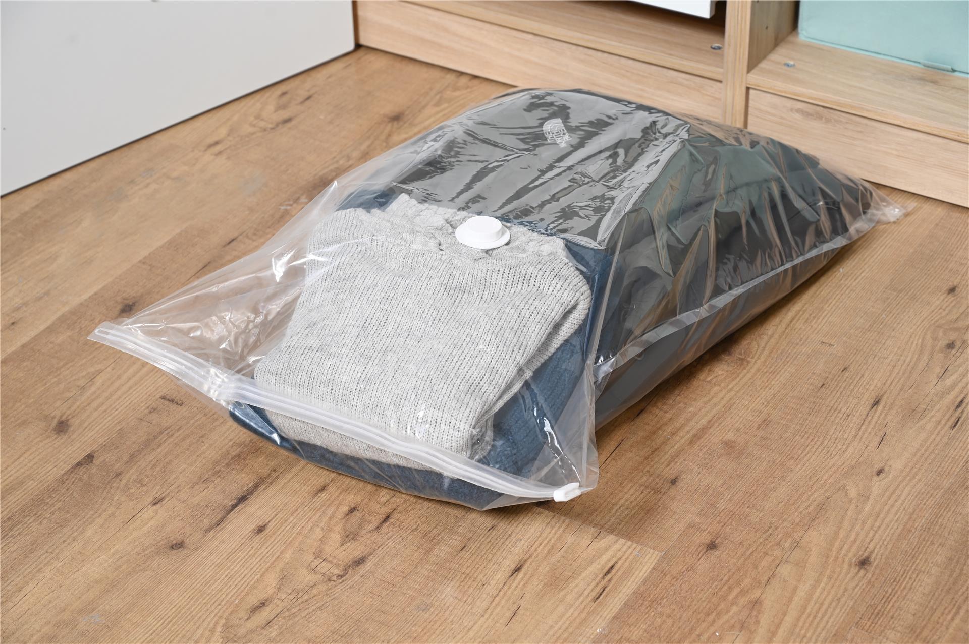 Pack 2 bolsas ahorra espacio al vacío de polietileno de 60.0x90.0 cm - 12