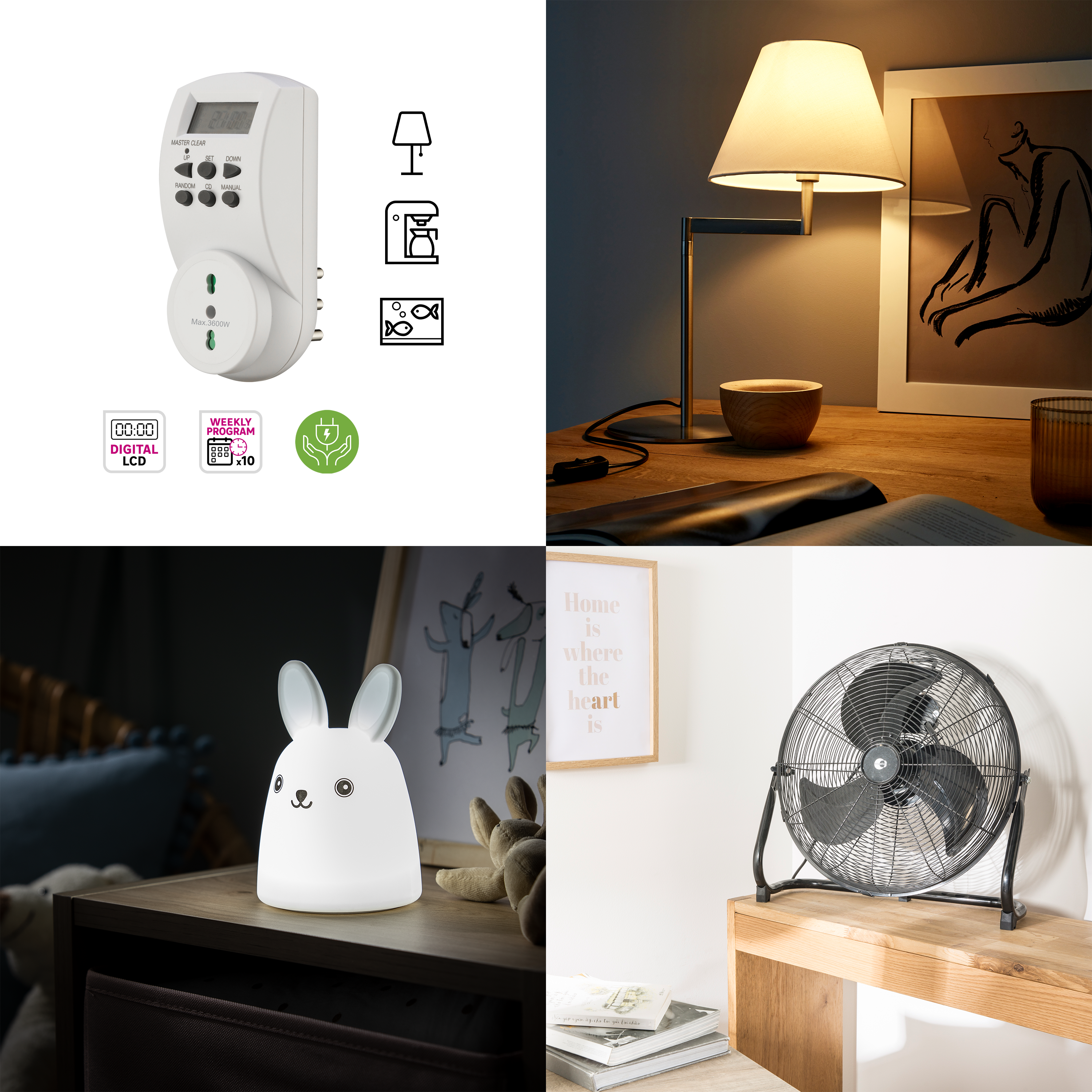 Timer da presa LEXMAN digitale - 9