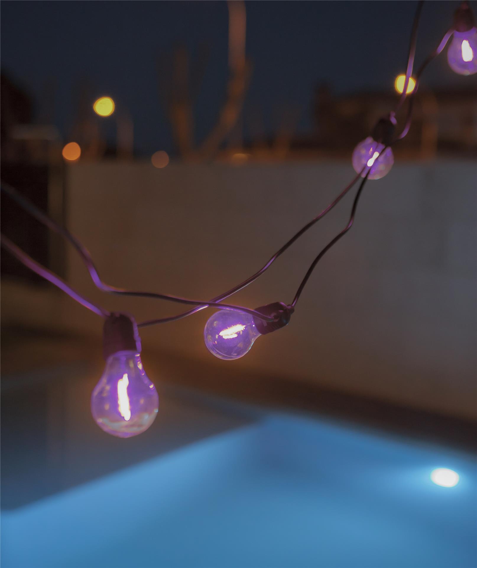 Grinalda solar Allegra  IP44 4.5LM 10 luzes RGB com comando - 14
