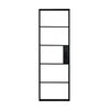 Anta per porta scorrevole ARTENS Cloe in alluminio nero L 86 x H 215 cm sp.30 mm reversibile