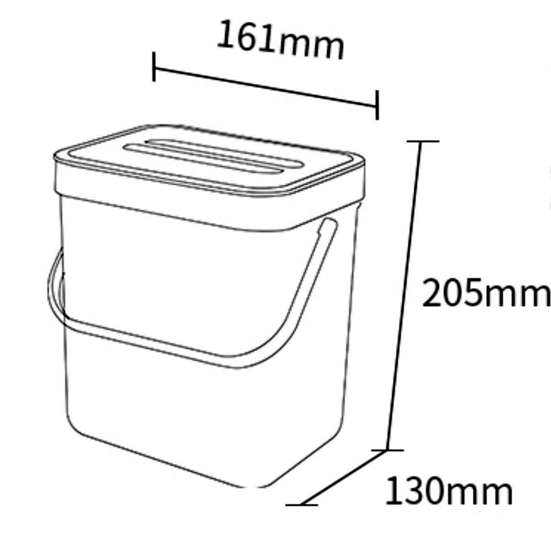 Balde do lixo BANYDEA PENDURAR 3L BRANCO - 8