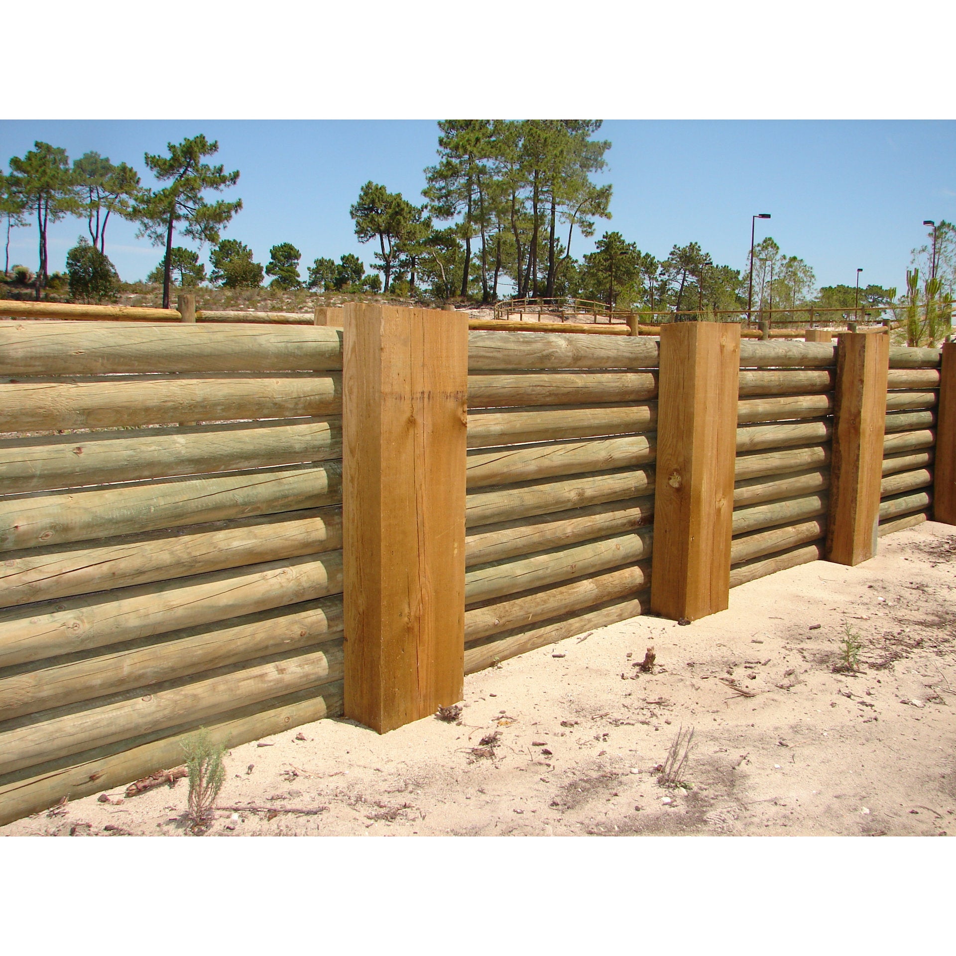 Poste de madeira TORNEADO CARMO 150X6CM - 3