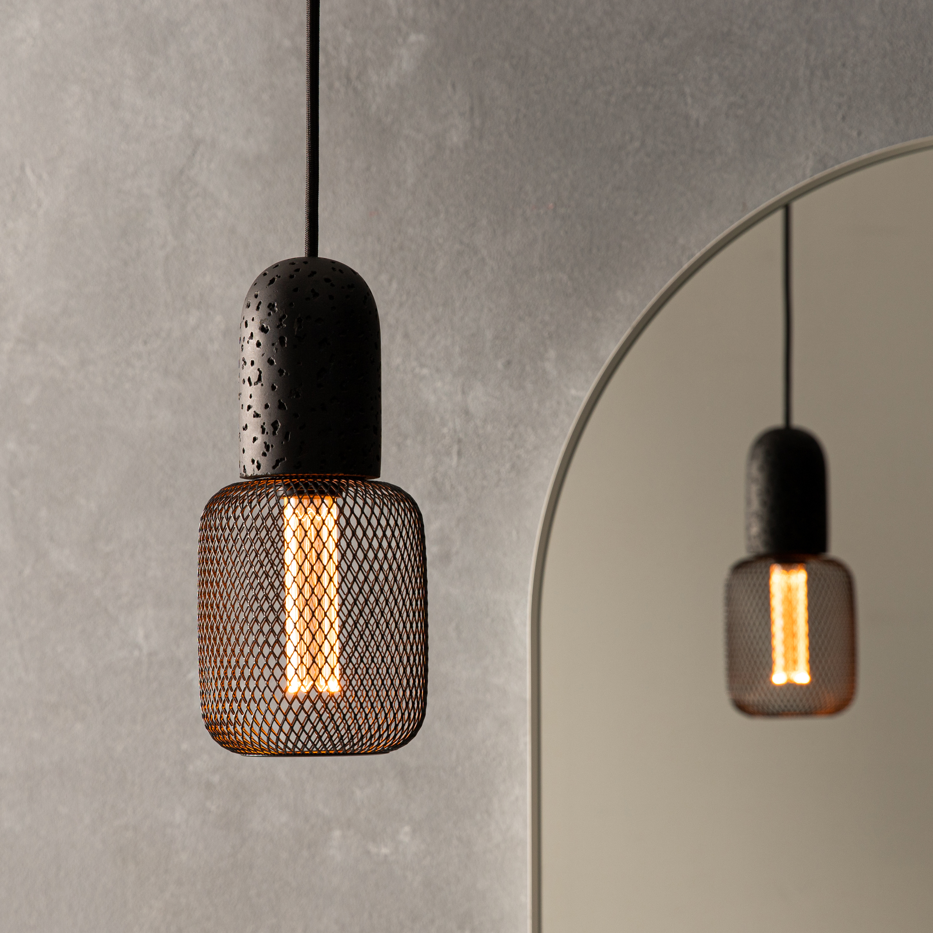 Lampa wisząca Rood czarna E27 Inspire - 5