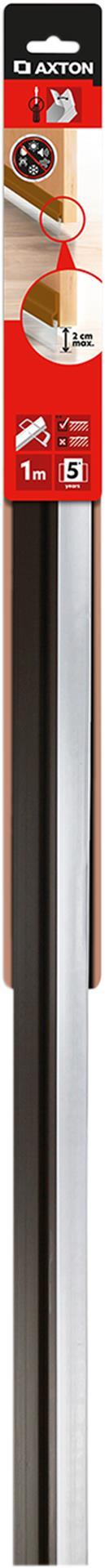 Veda porta adesivo PVC borracha castanho 1 M Axton - 9
