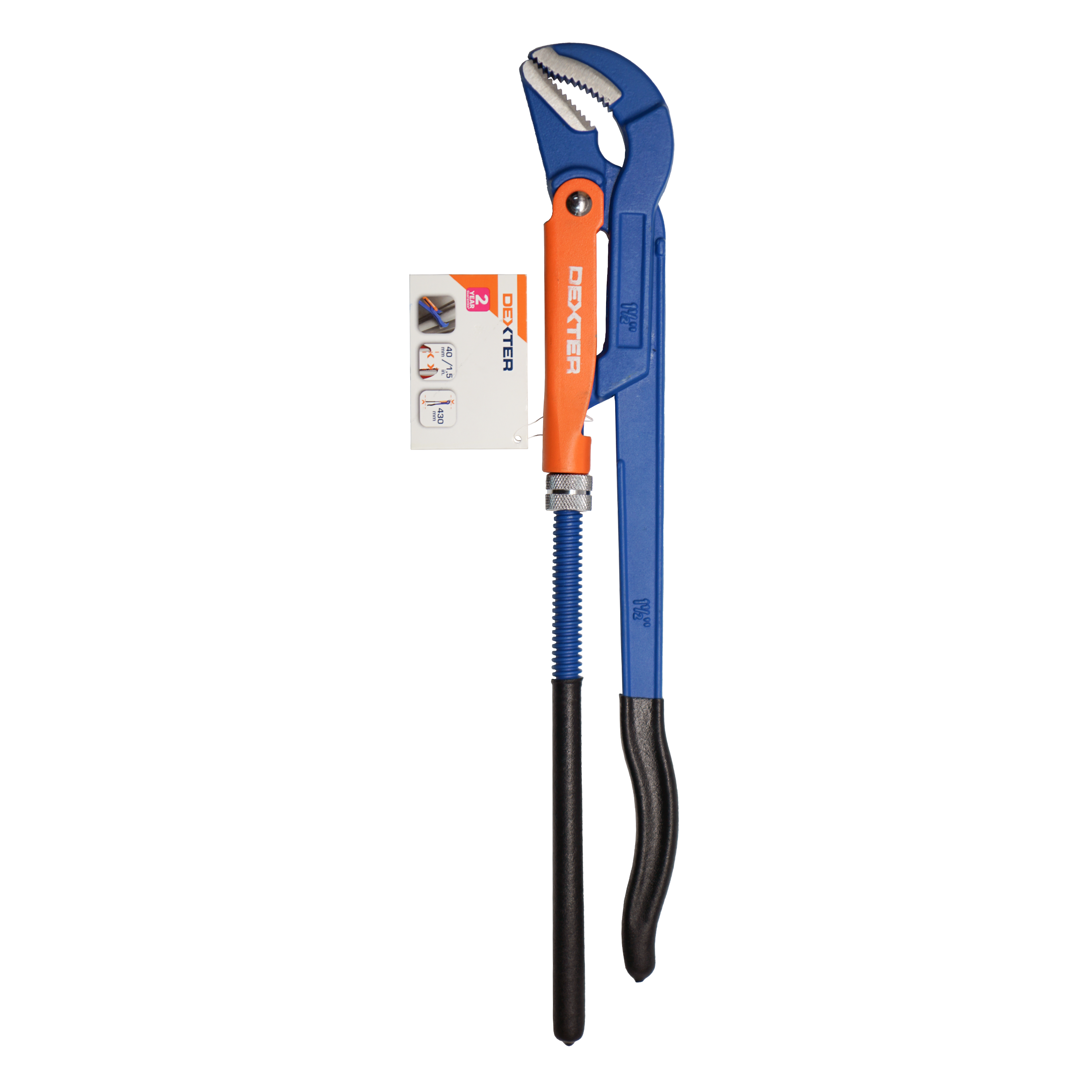 Llave sueca DEXTER de acero, 37 x 430 mm - 3
