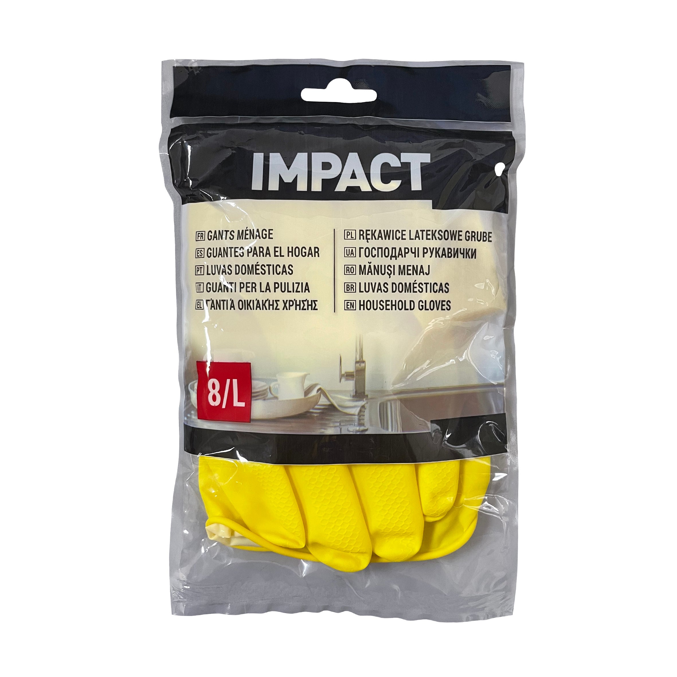 Luvas de limpeza latex (2X) Impact T L - 2