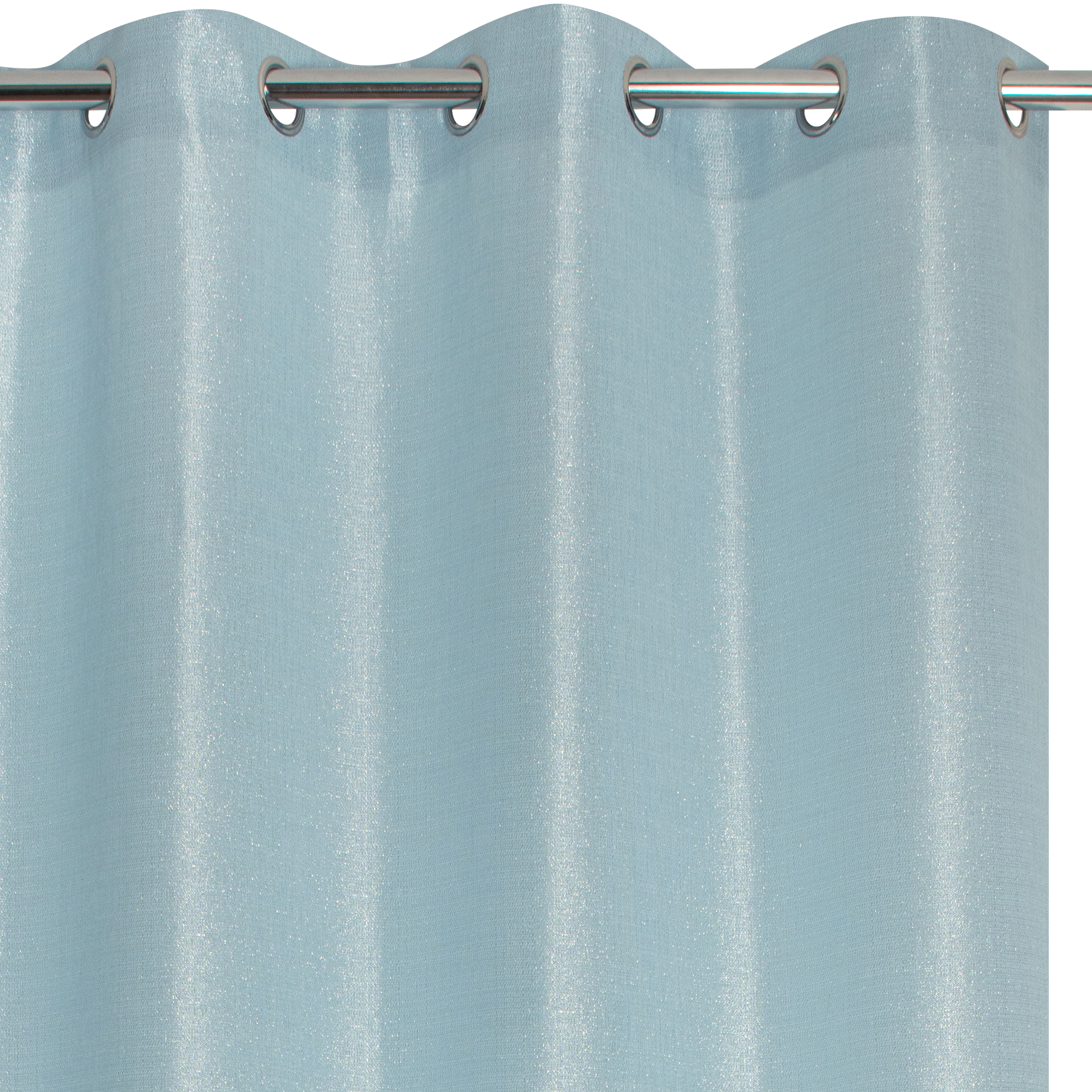 Visillo ollaos dario inspire liso azul fjord silver de 140x280cm