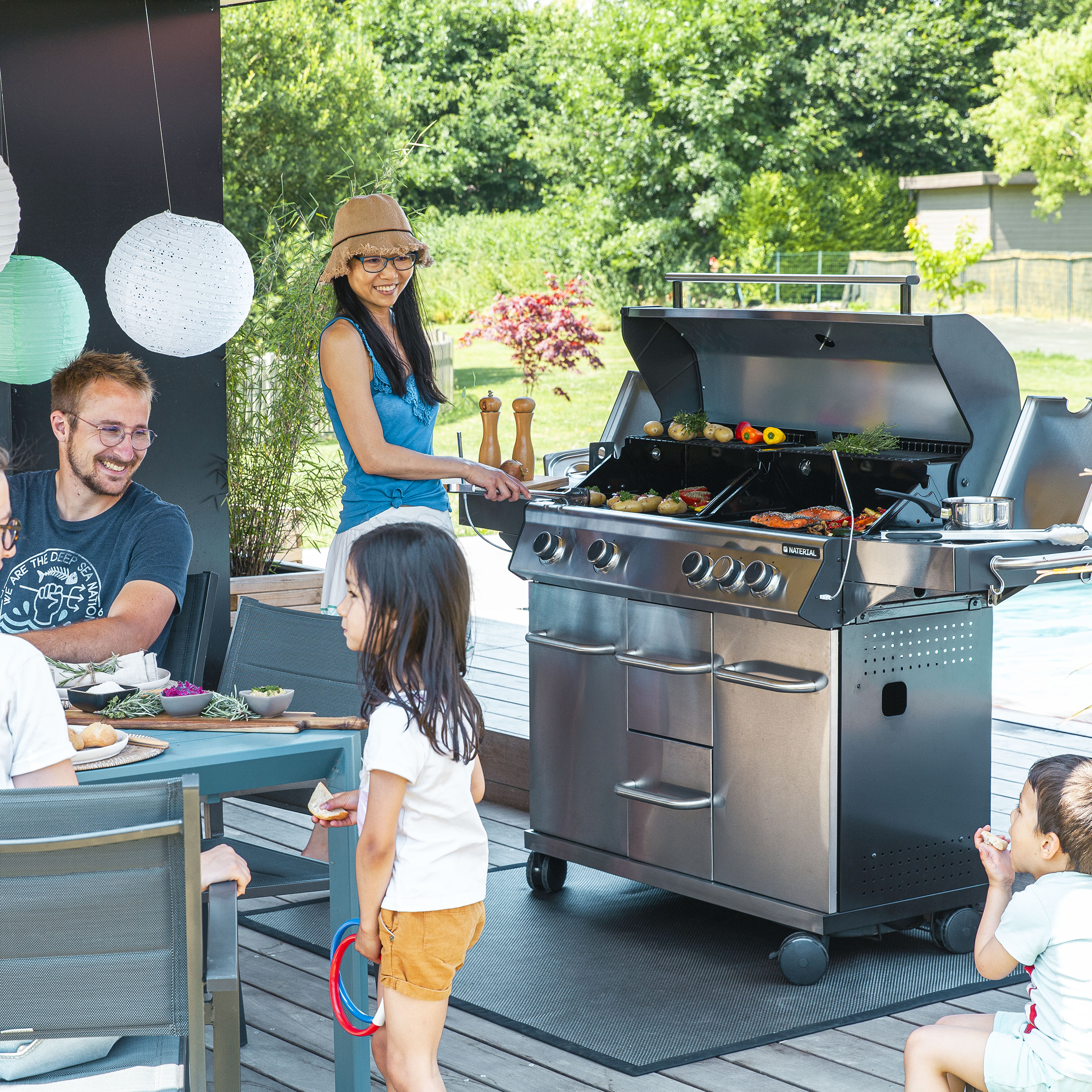 Tapis de protection pour barbecue NATERIAL 120x150cm - 2