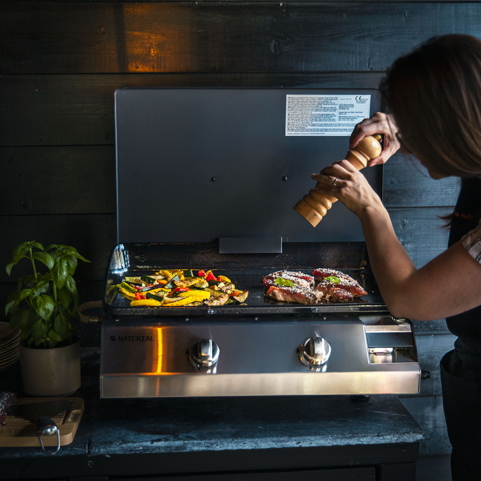 PLANCHA GAS VENTURAII ACERO INOX2B NATERIAL