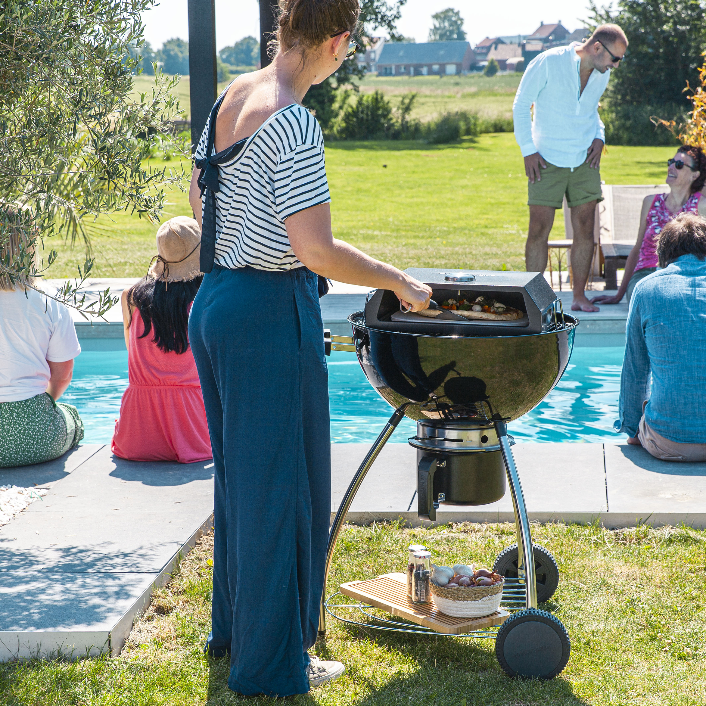 Barbecue a carbonella Phoenix Beta II nero NATERIAL ø 57 cm - 3