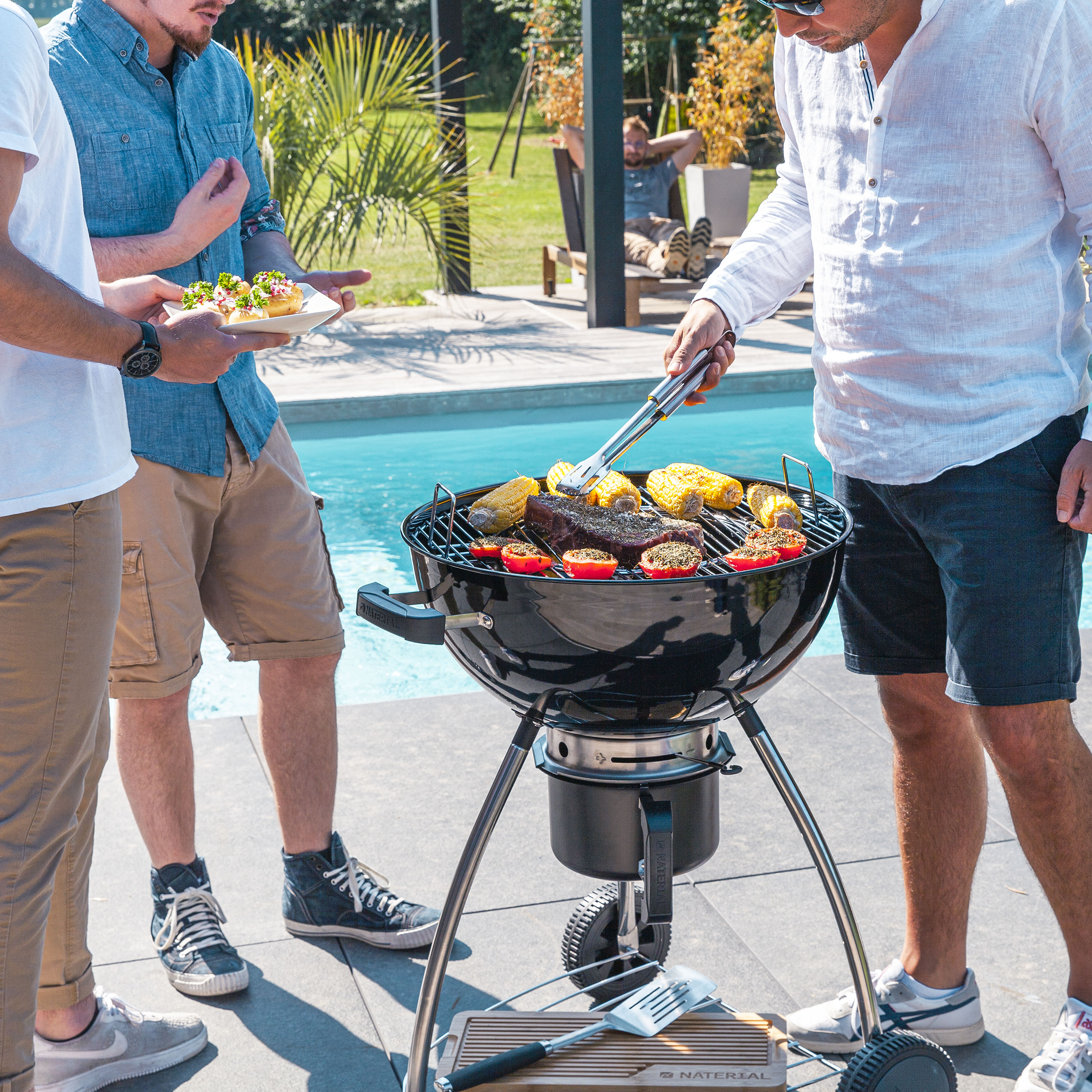 Barbecue charbon de bois NATERIAL ø 55 Phoenix Beta 2 noir - 2