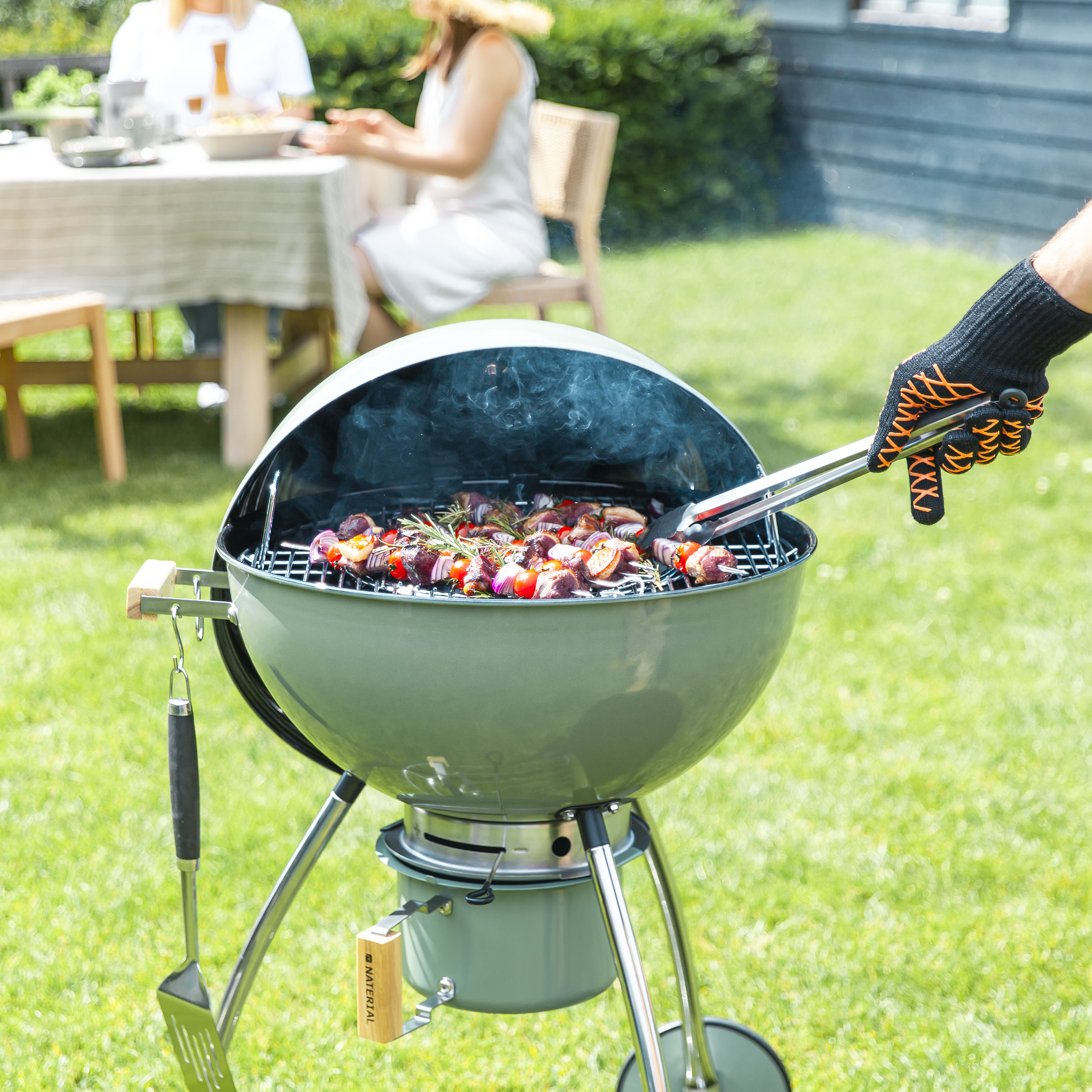 Barbecue a carbonella Phoenix Beta II verde NATERIAL ø 66 cm - 4