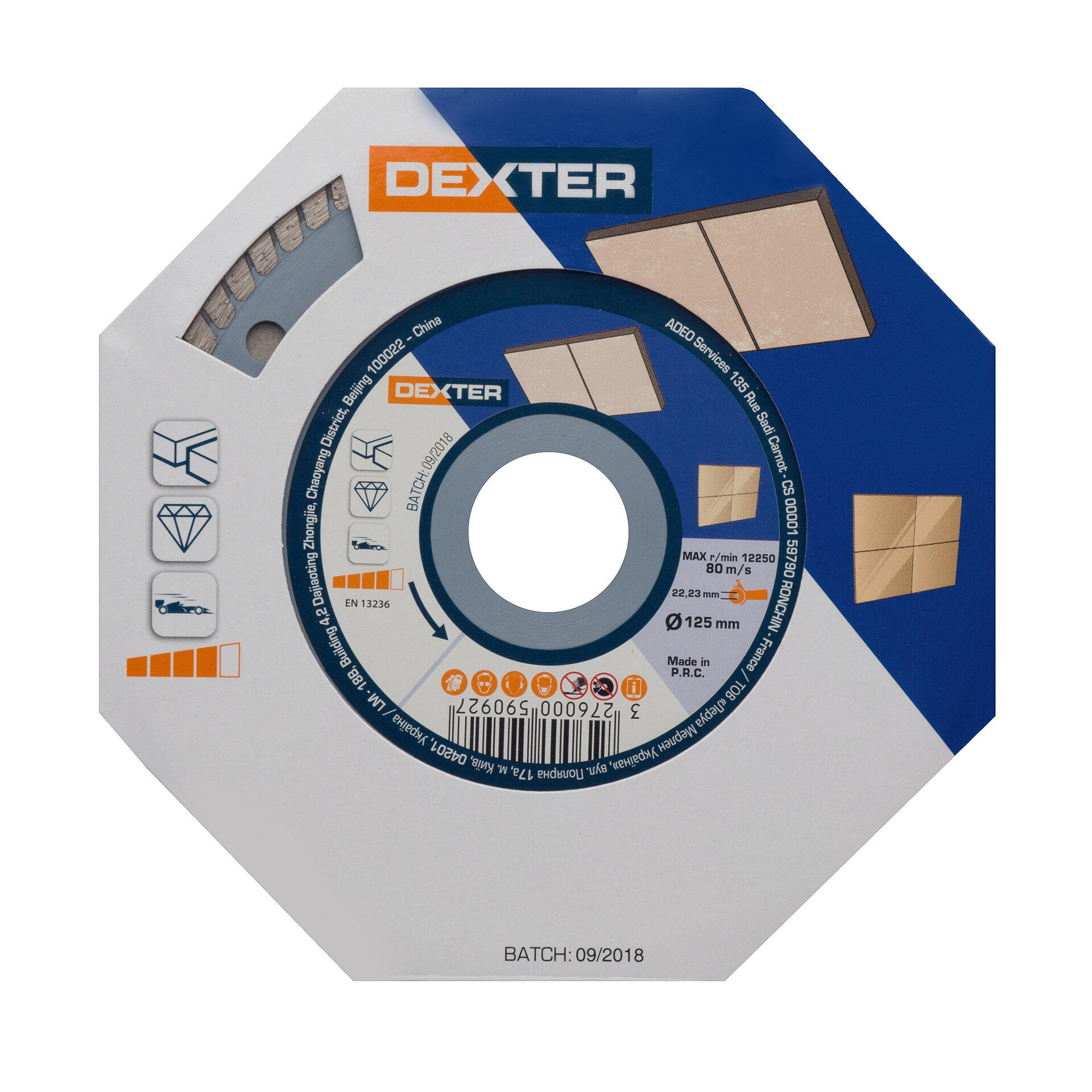 Disco diamante DEXTER CERÂMICA GRES D125MM - 3